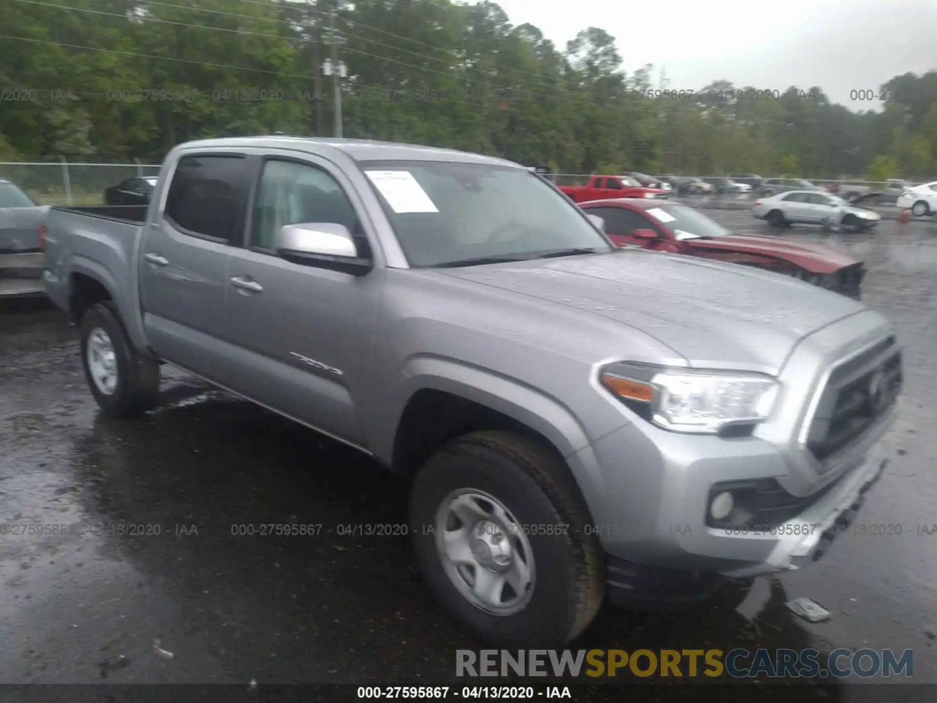 1 Photograph of a damaged car 5TFAX5GN0LX178176 TOYOTA TACOMA 2020