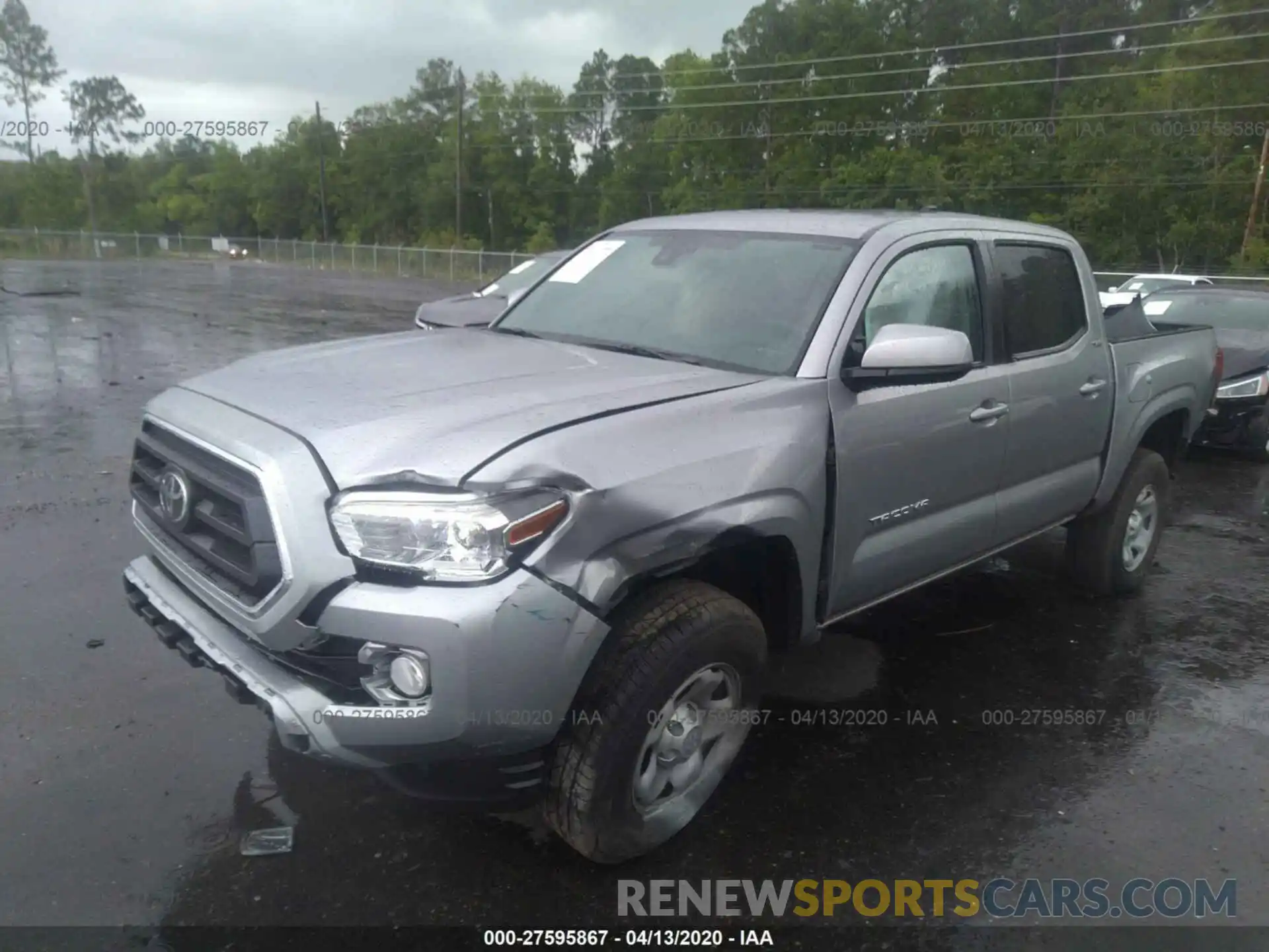 2 Photograph of a damaged car 5TFAX5GN0LX178176 TOYOTA TACOMA 2020