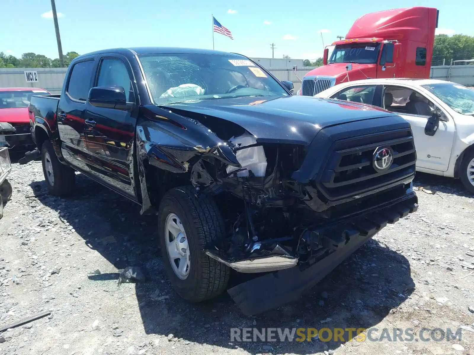 1 Photograph of a damaged car 5TFAX5GN0LX178677 TOYOTA TACOMA 2020