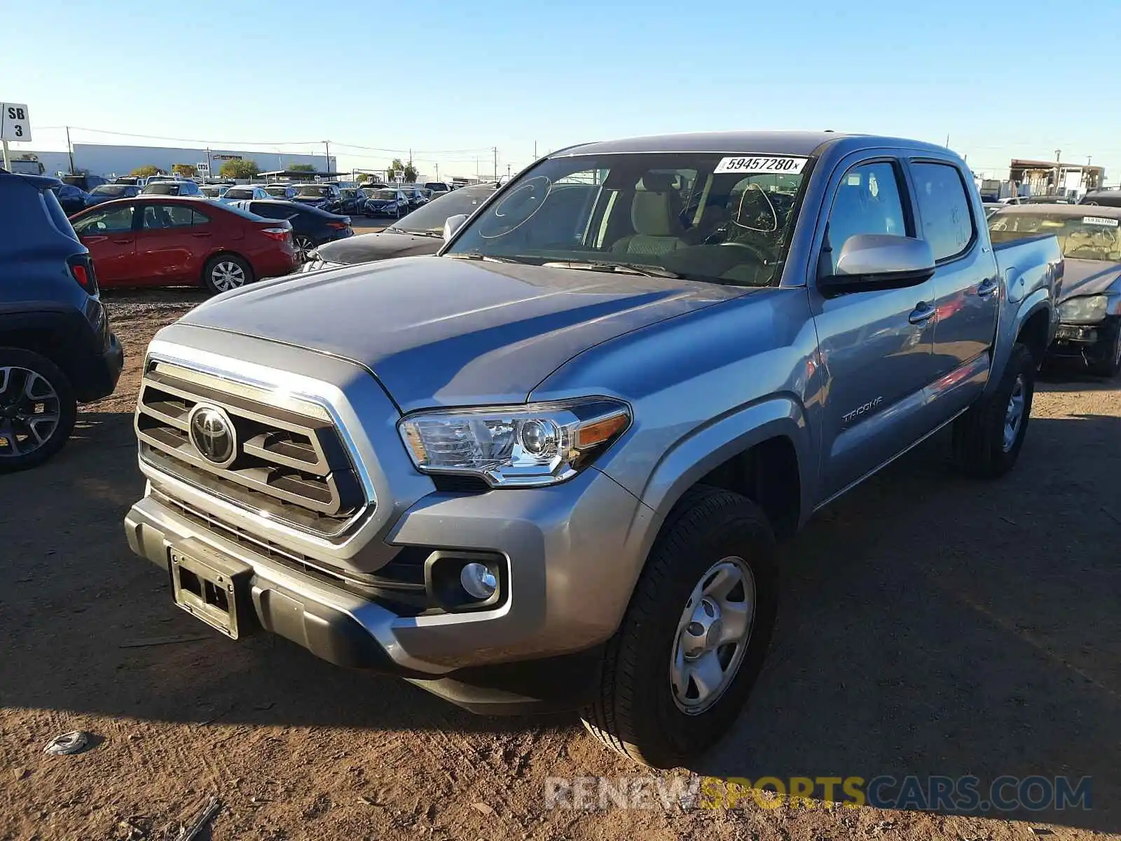 2 Photograph of a damaged car 5TFAX5GN0LX180137 TOYOTA TACOMA 2020