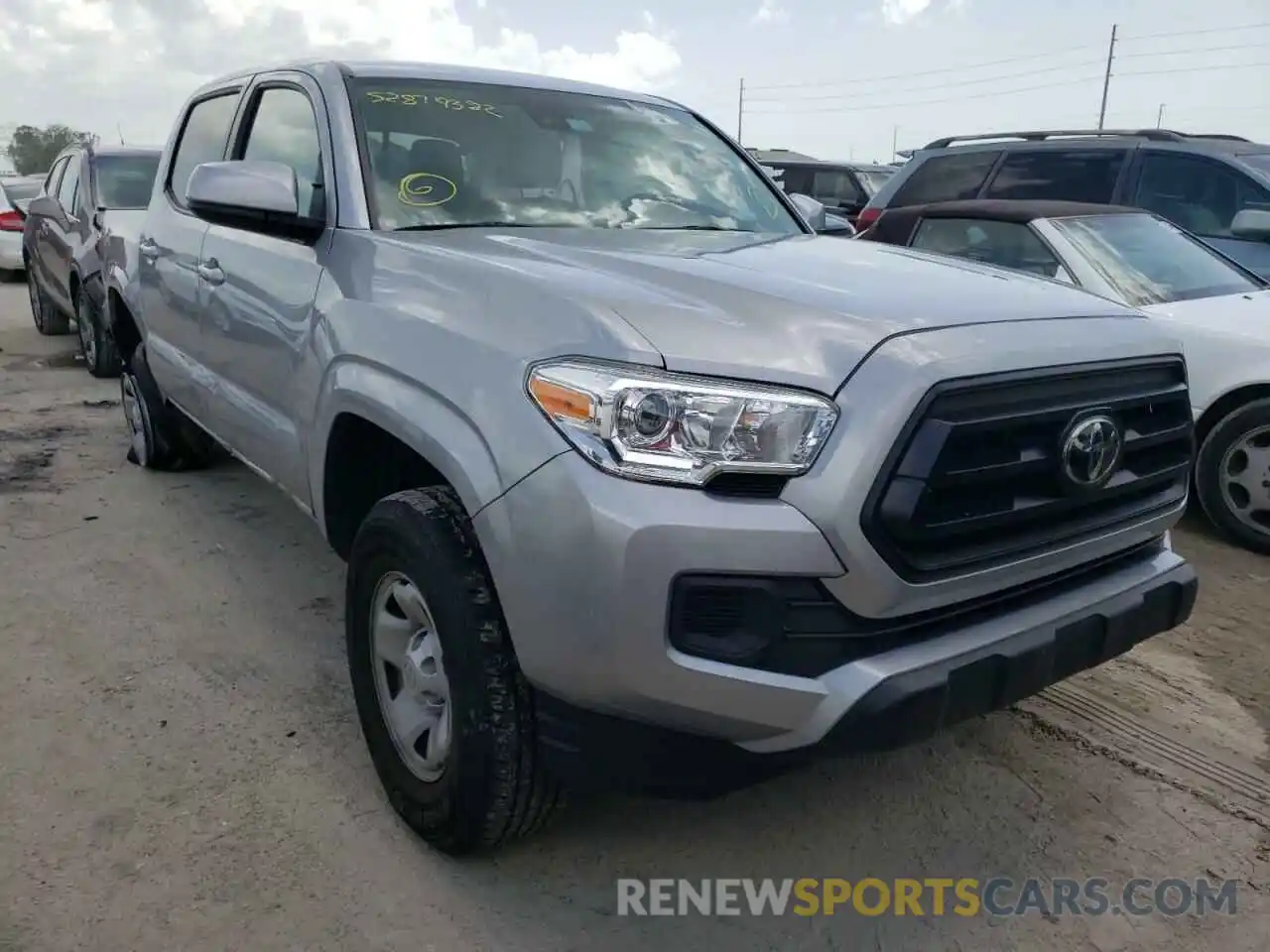 1 Photograph of a damaged car 5TFAX5GN0LX184124 TOYOTA TACOMA 2020