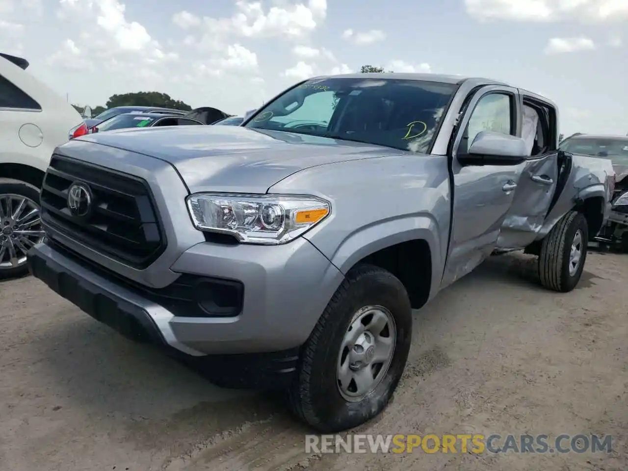 2 Photograph of a damaged car 5TFAX5GN0LX184124 TOYOTA TACOMA 2020