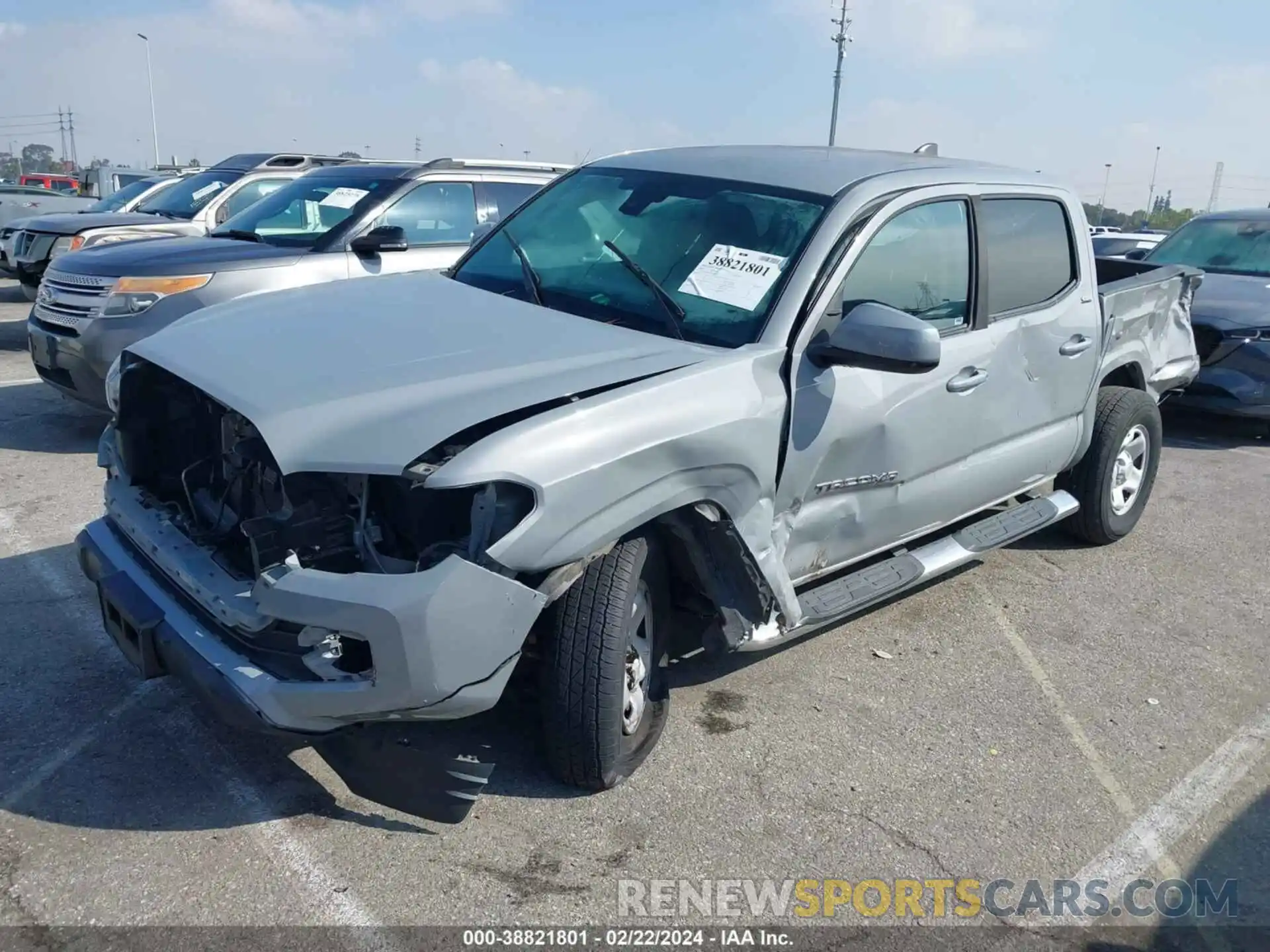 2 Photograph of a damaged car 5TFAX5GN0LX186181 TOYOTA TACOMA 2020