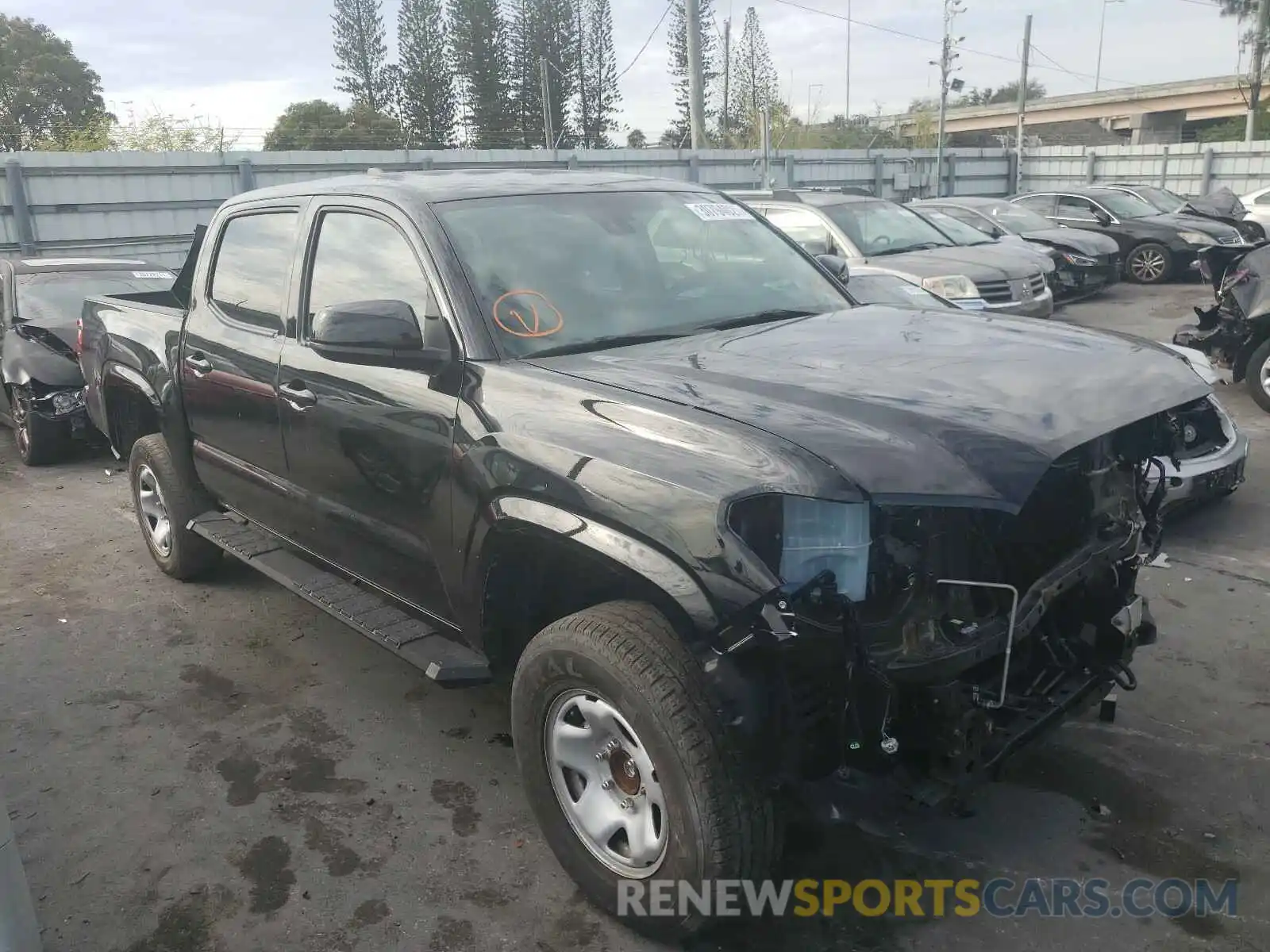 1 Photograph of a damaged car 5TFAX5GN1LX166375 TOYOTA TACOMA 2020