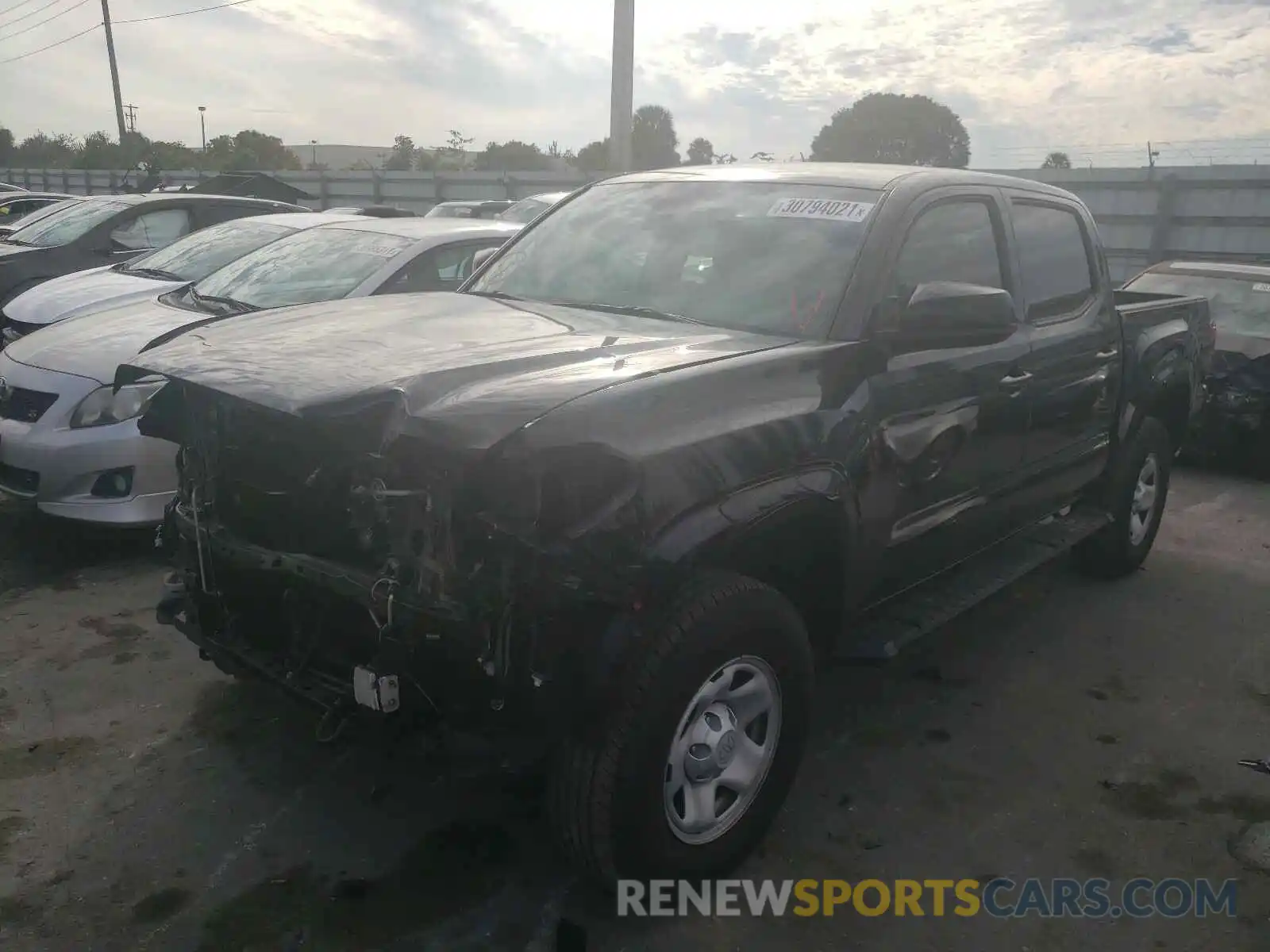 2 Photograph of a damaged car 5TFAX5GN1LX166375 TOYOTA TACOMA 2020