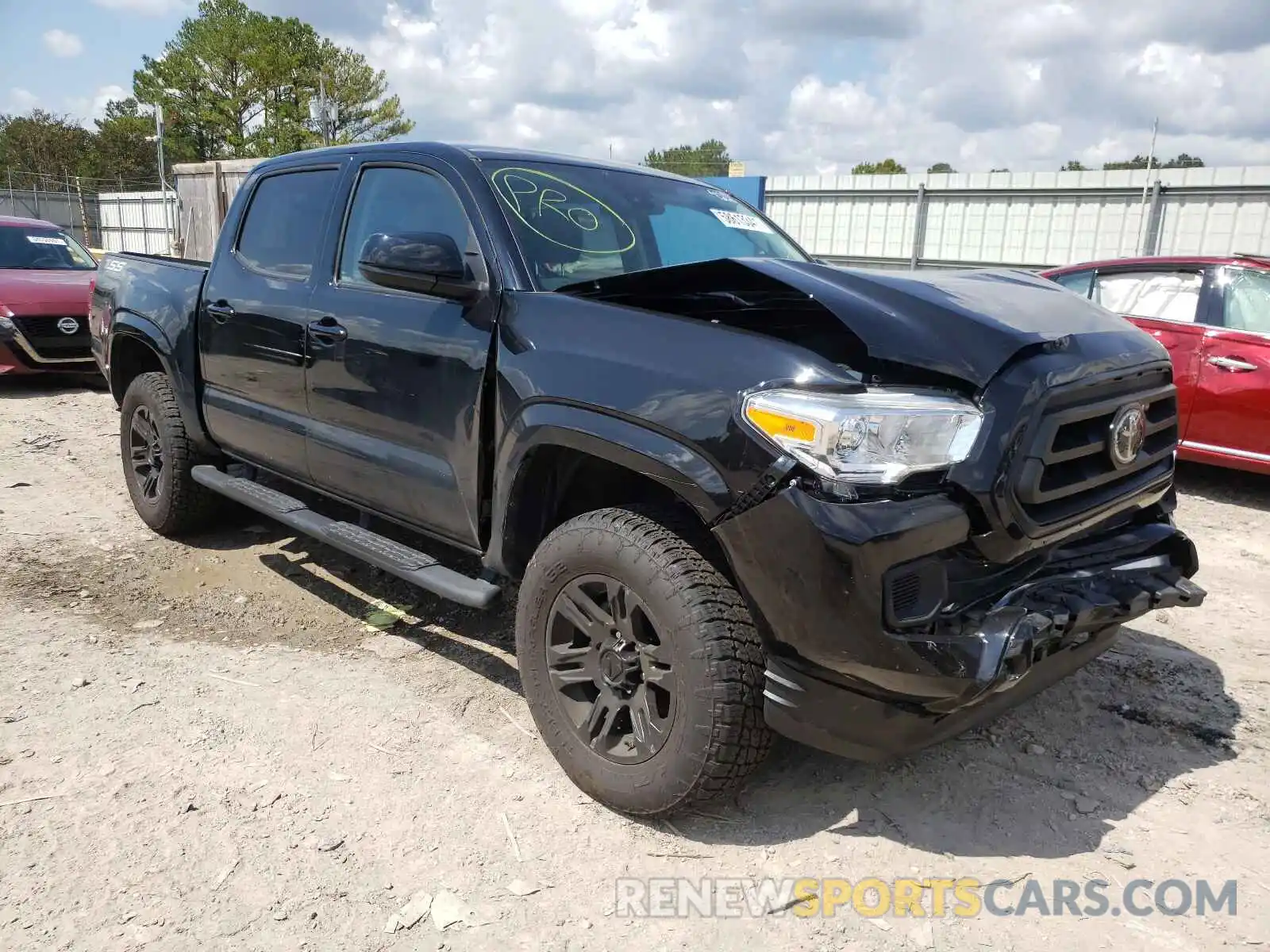 1 Photograph of a damaged car 5TFAX5GN1LX166523 TOYOTA TACOMA 2020