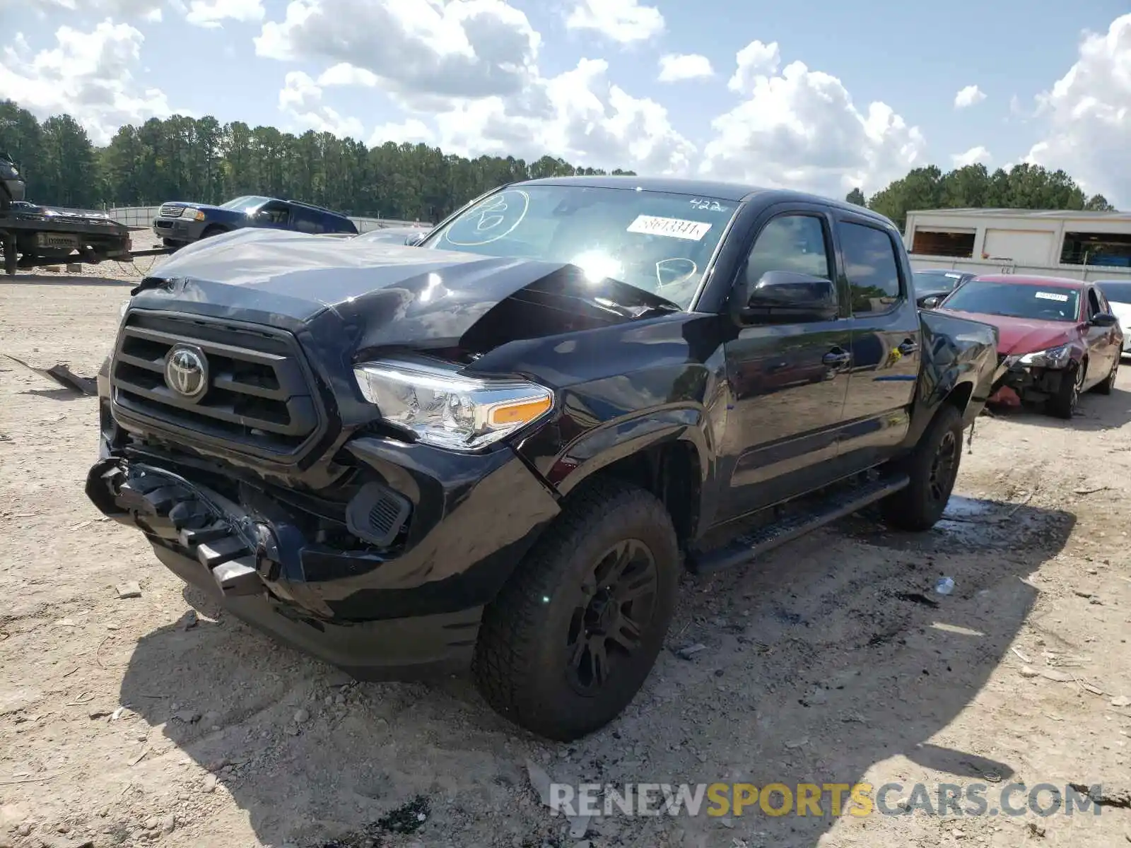 2 Photograph of a damaged car 5TFAX5GN1LX166523 TOYOTA TACOMA 2020