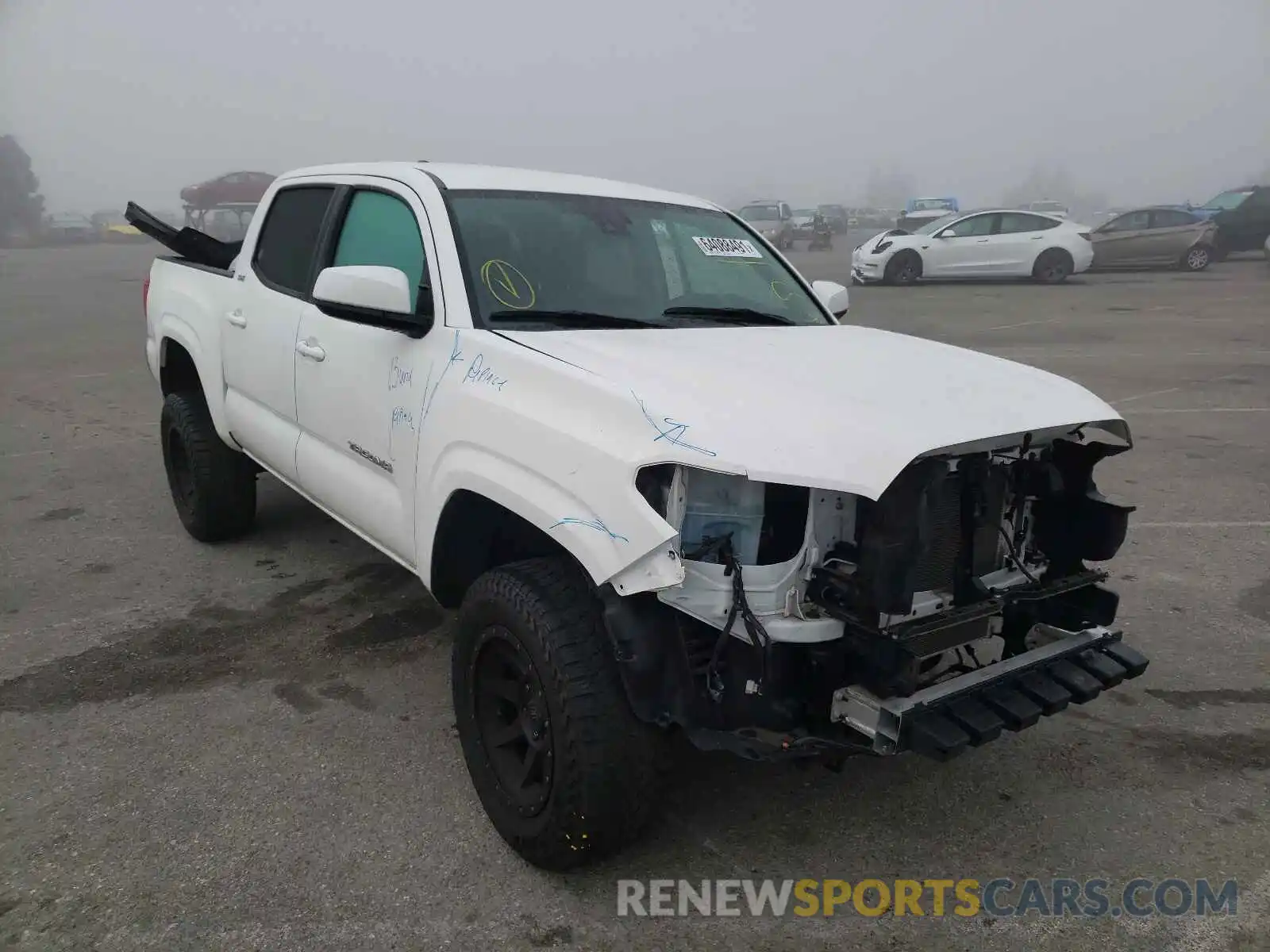 1 Photograph of a damaged car 5TFAX5GN1LX166683 TOYOTA TACOMA 2020