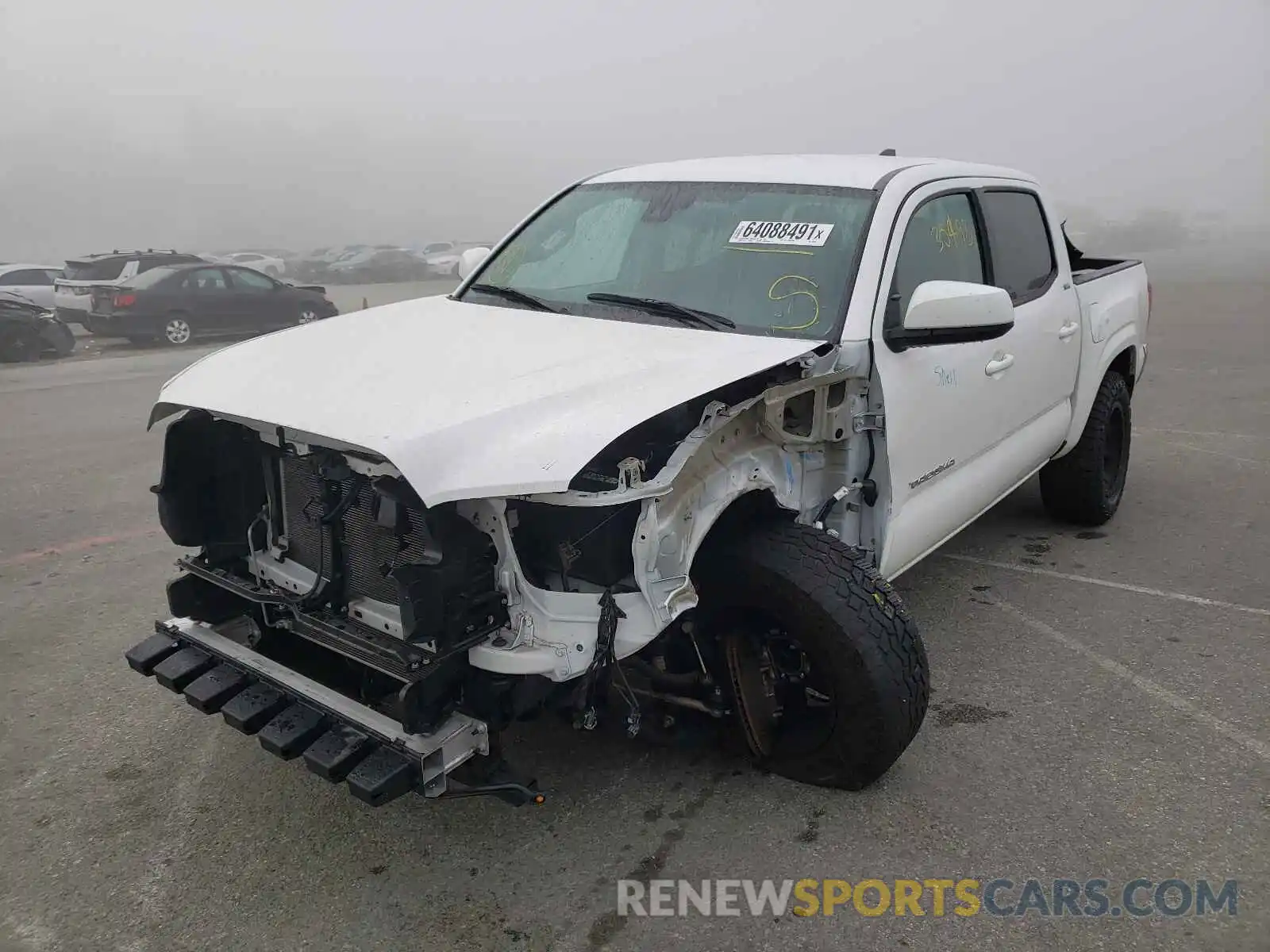 2 Photograph of a damaged car 5TFAX5GN1LX166683 TOYOTA TACOMA 2020