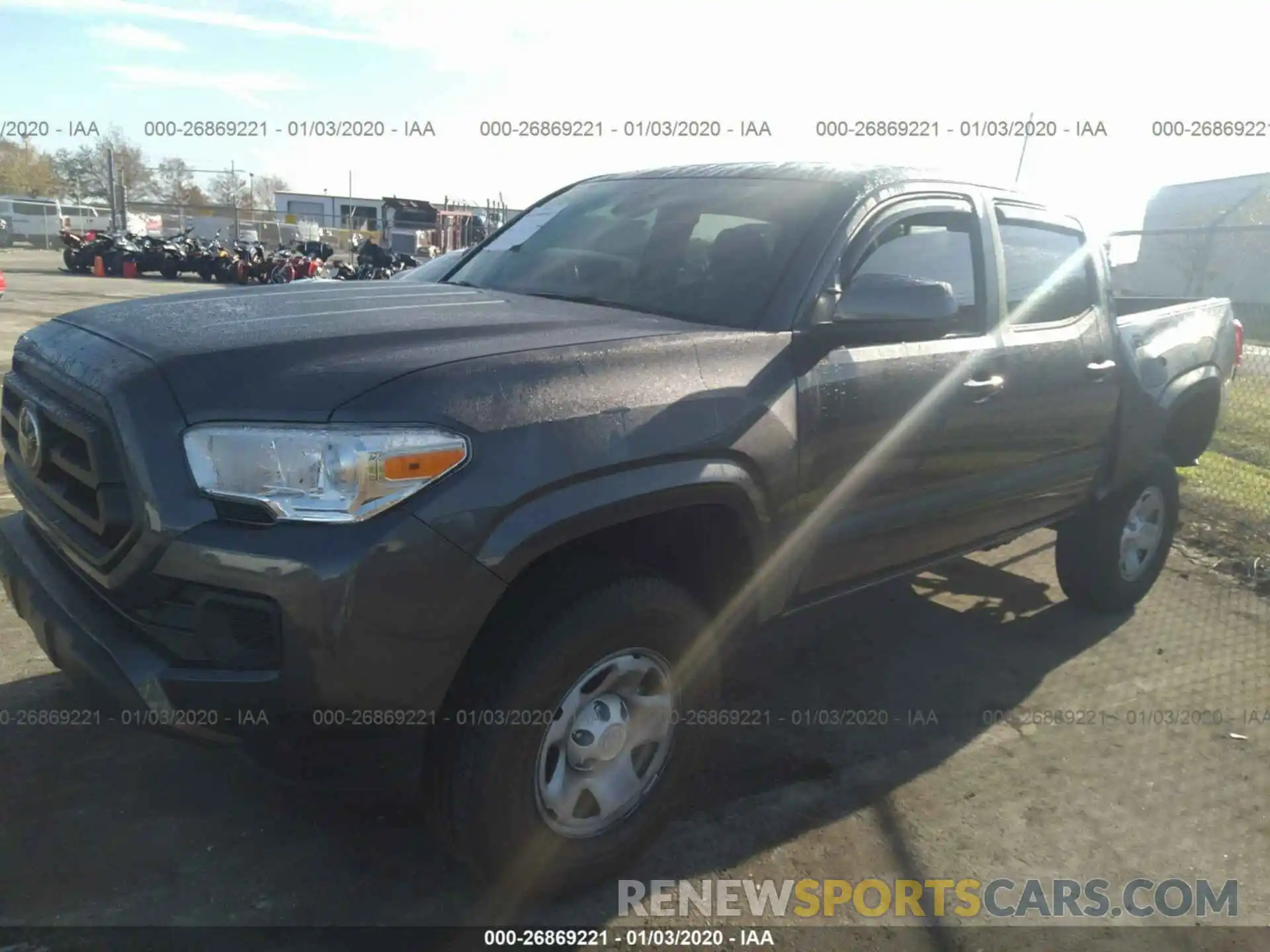 2 Photograph of a damaged car 5TFAX5GN1LX167199 TOYOTA TACOMA 2020