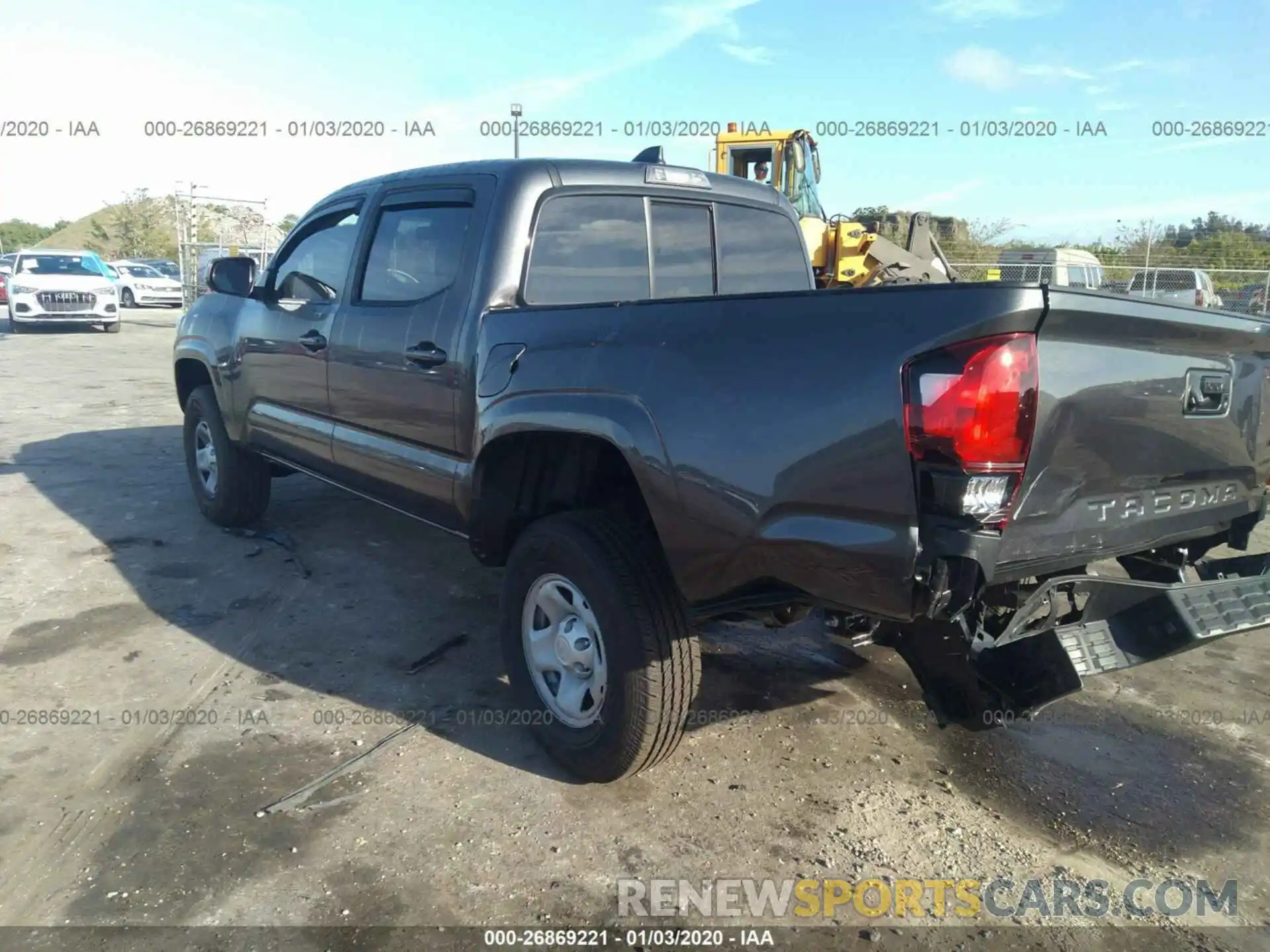 3 Photograph of a damaged car 5TFAX5GN1LX167199 TOYOTA TACOMA 2020