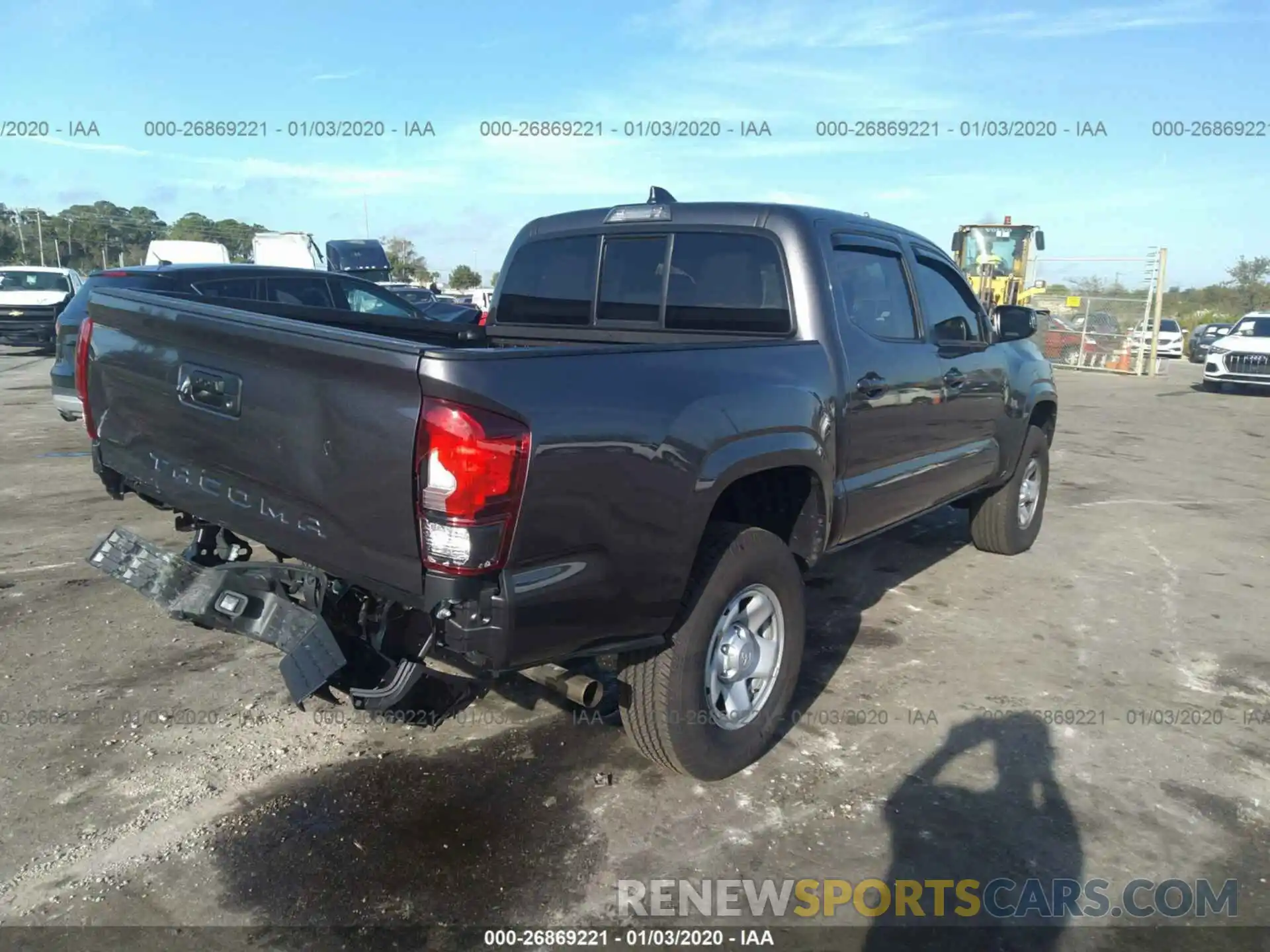 4 Photograph of a damaged car 5TFAX5GN1LX167199 TOYOTA TACOMA 2020