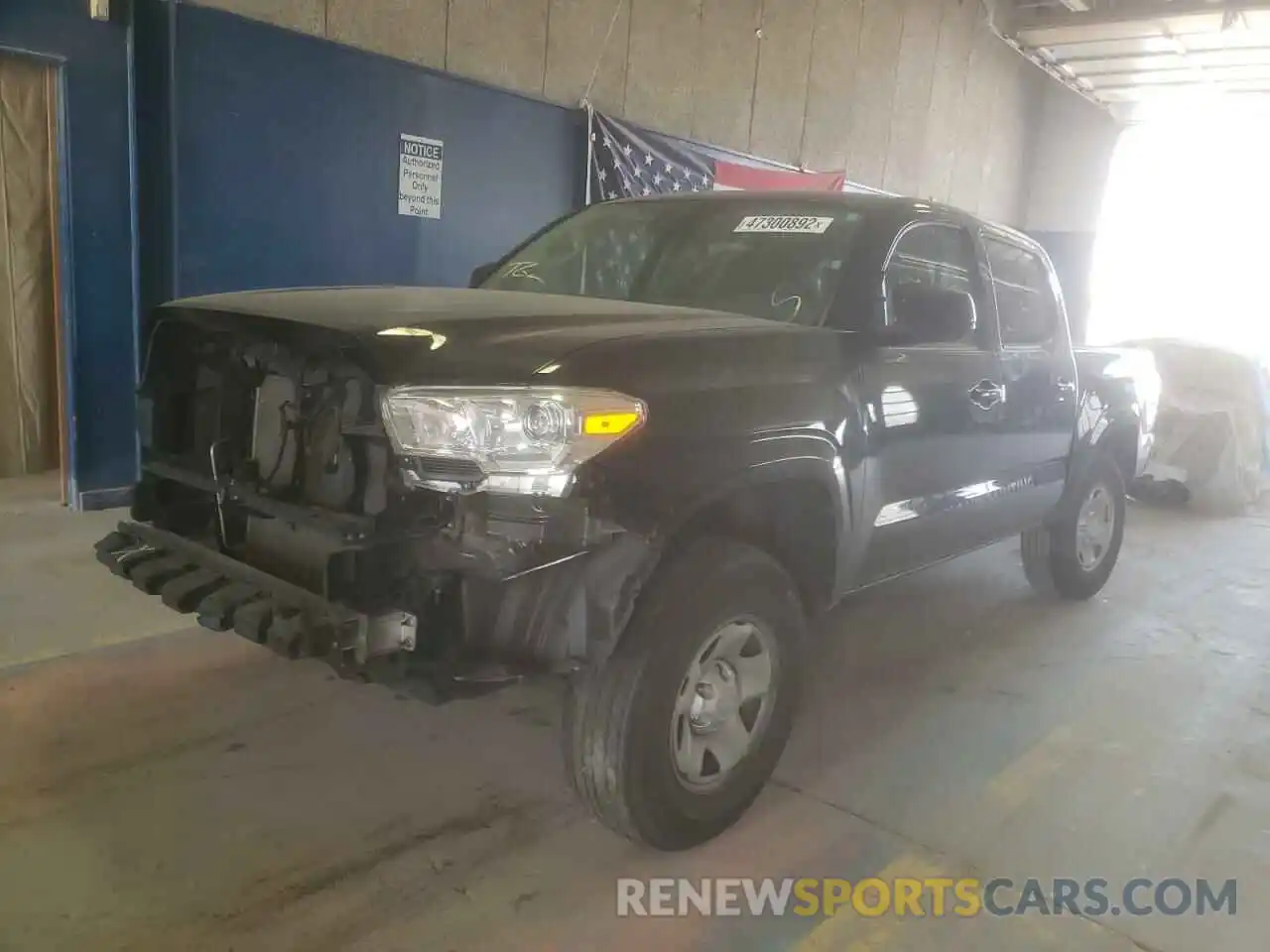 2 Photograph of a damaged car 5TFAX5GN1LX169342 TOYOTA TACOMA 2020