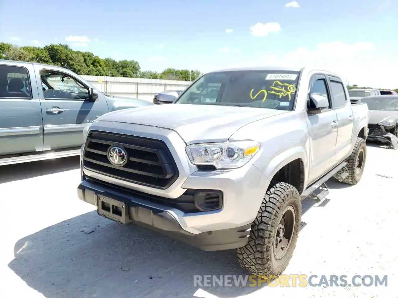 2 Photograph of a damaged car 5TFAX5GN1LX177361 TOYOTA TACOMA 2020