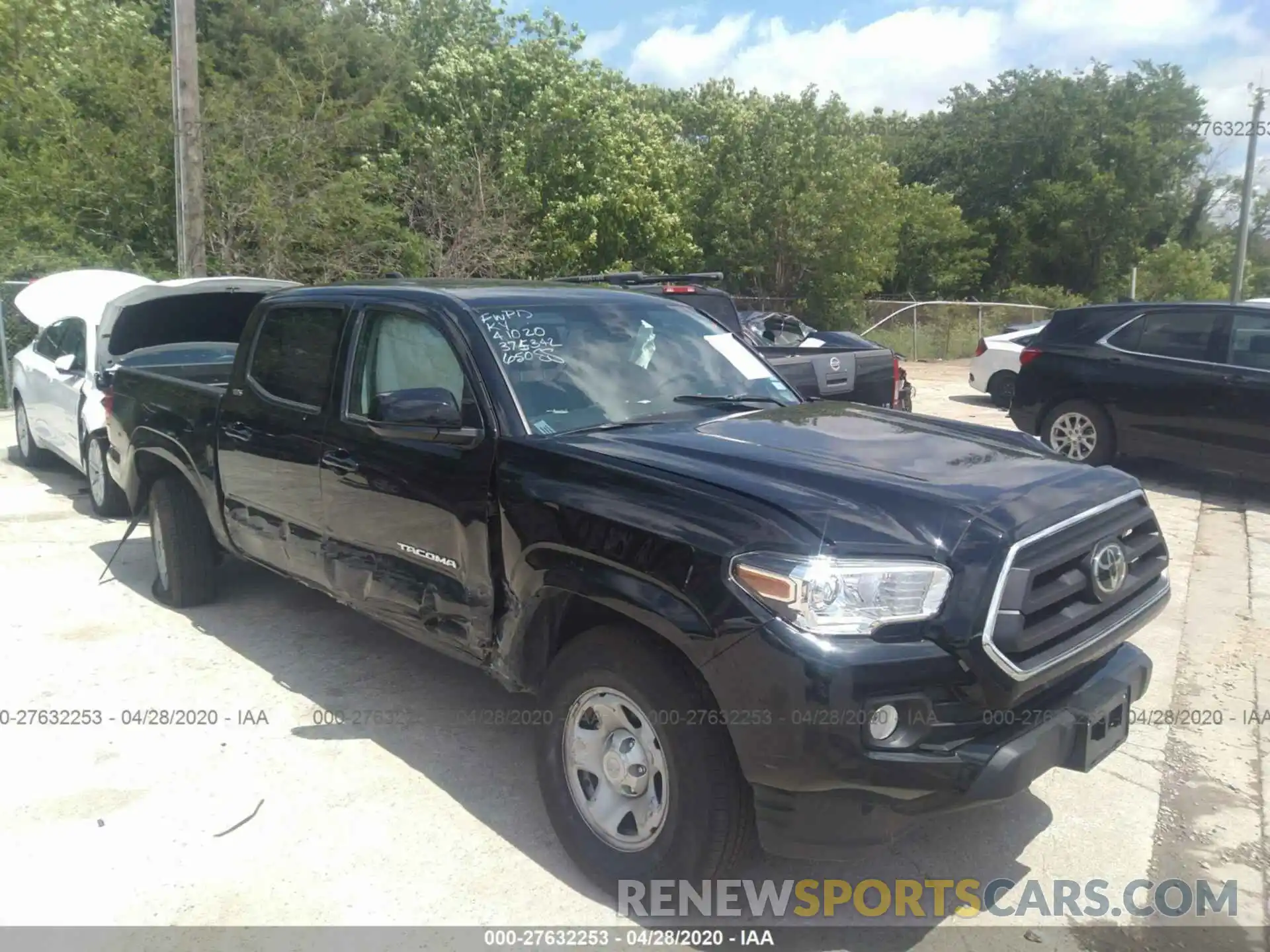 1 Photograph of a damaged car 5TFAX5GN1LX179305 TOYOTA TACOMA 2020