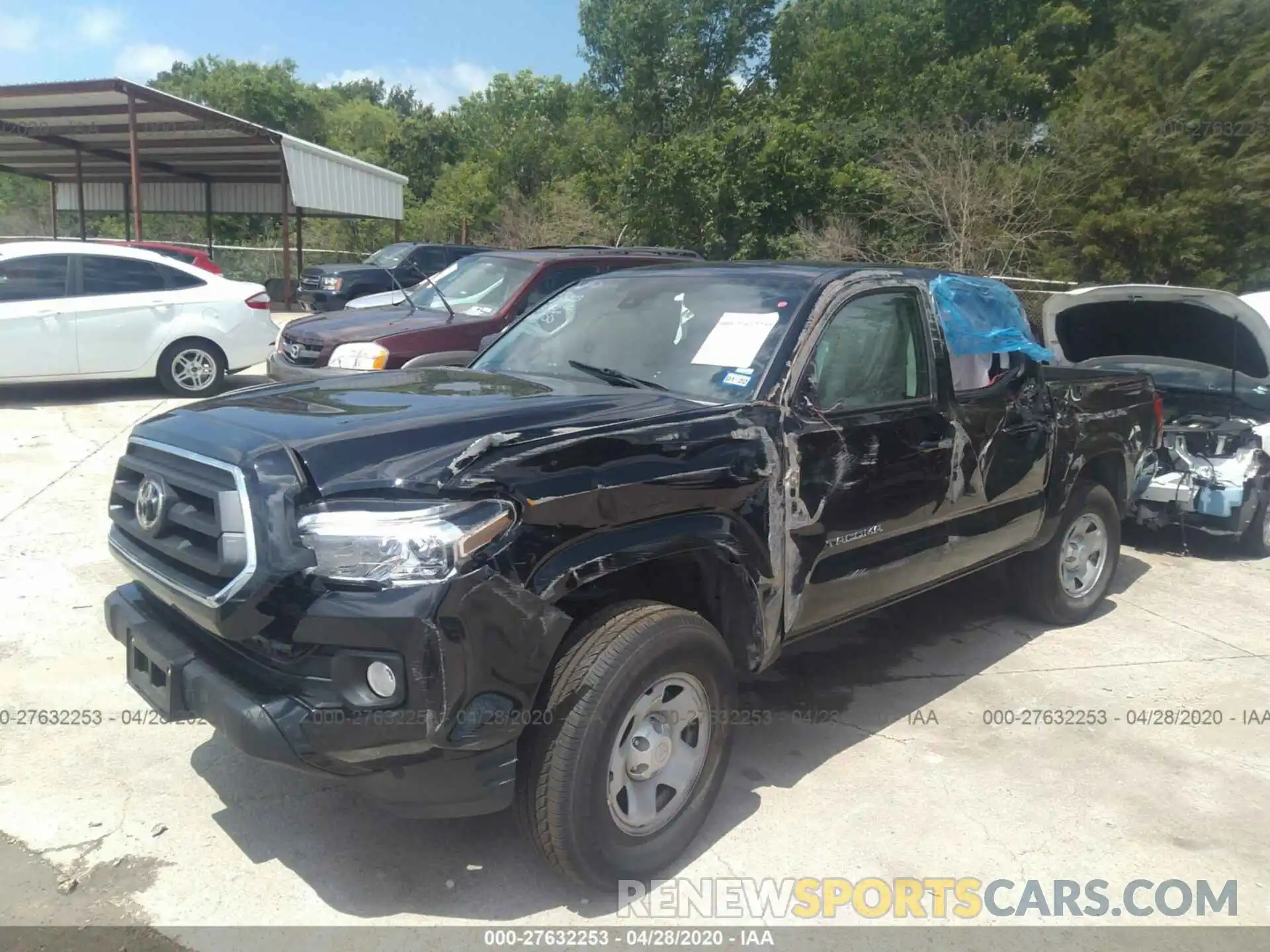 2 Photograph of a damaged car 5TFAX5GN1LX179305 TOYOTA TACOMA 2020