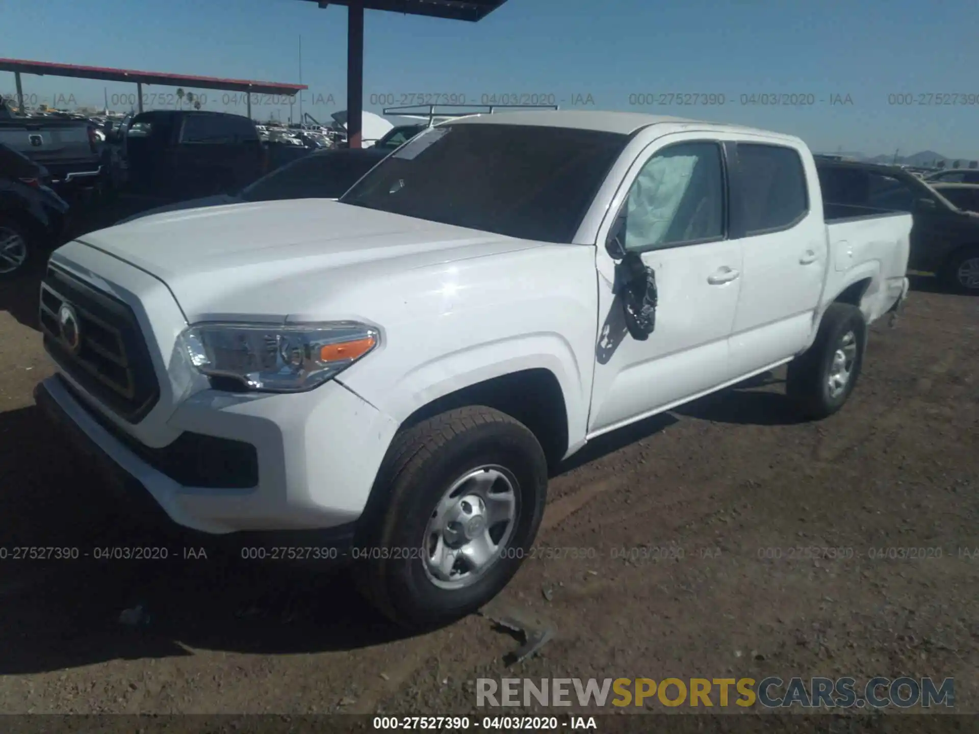 2 Photograph of a damaged car 5TFAX5GN1LX180518 TOYOTA TACOMA 2020