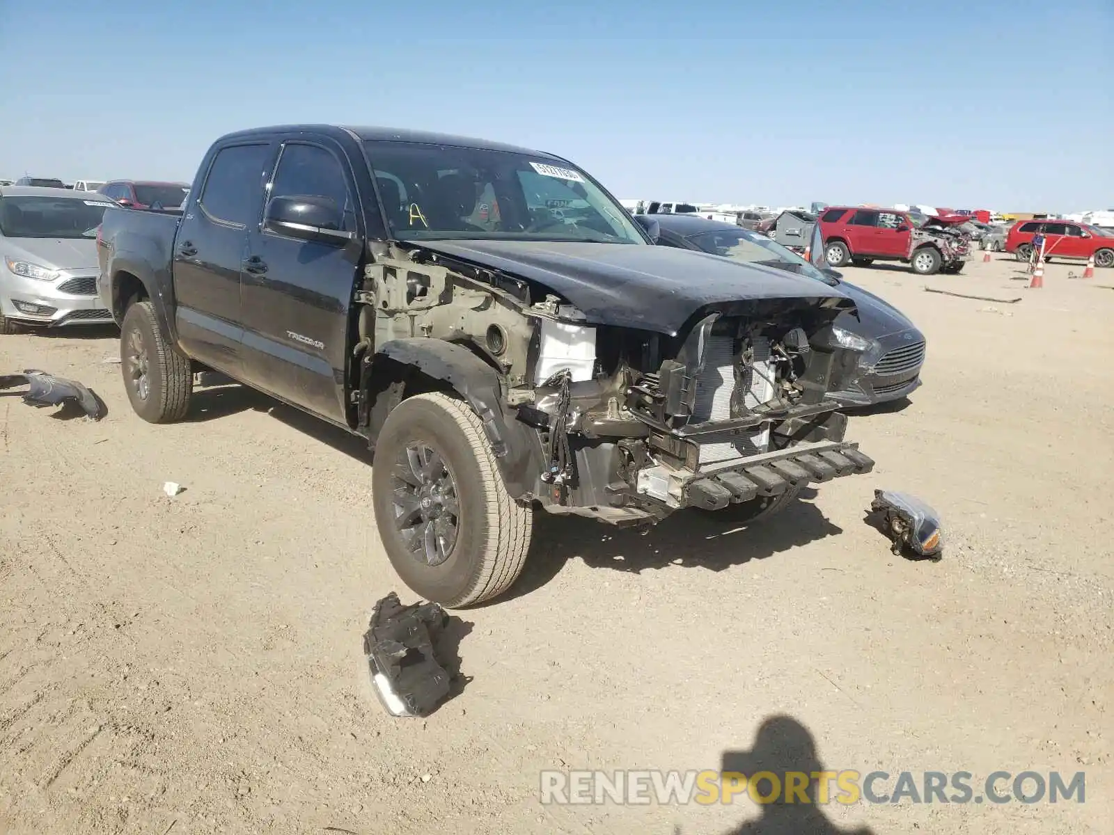 1 Photograph of a damaged car 5TFAX5GN1LX183628 TOYOTA TACOMA 2020