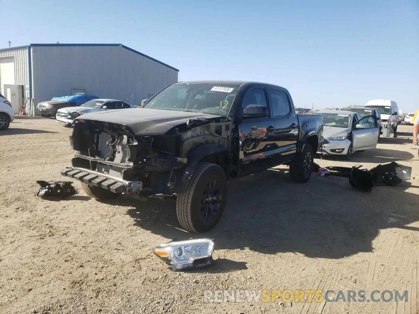 2 Photograph of a damaged car 5TFAX5GN1LX183628 TOYOTA TACOMA 2020