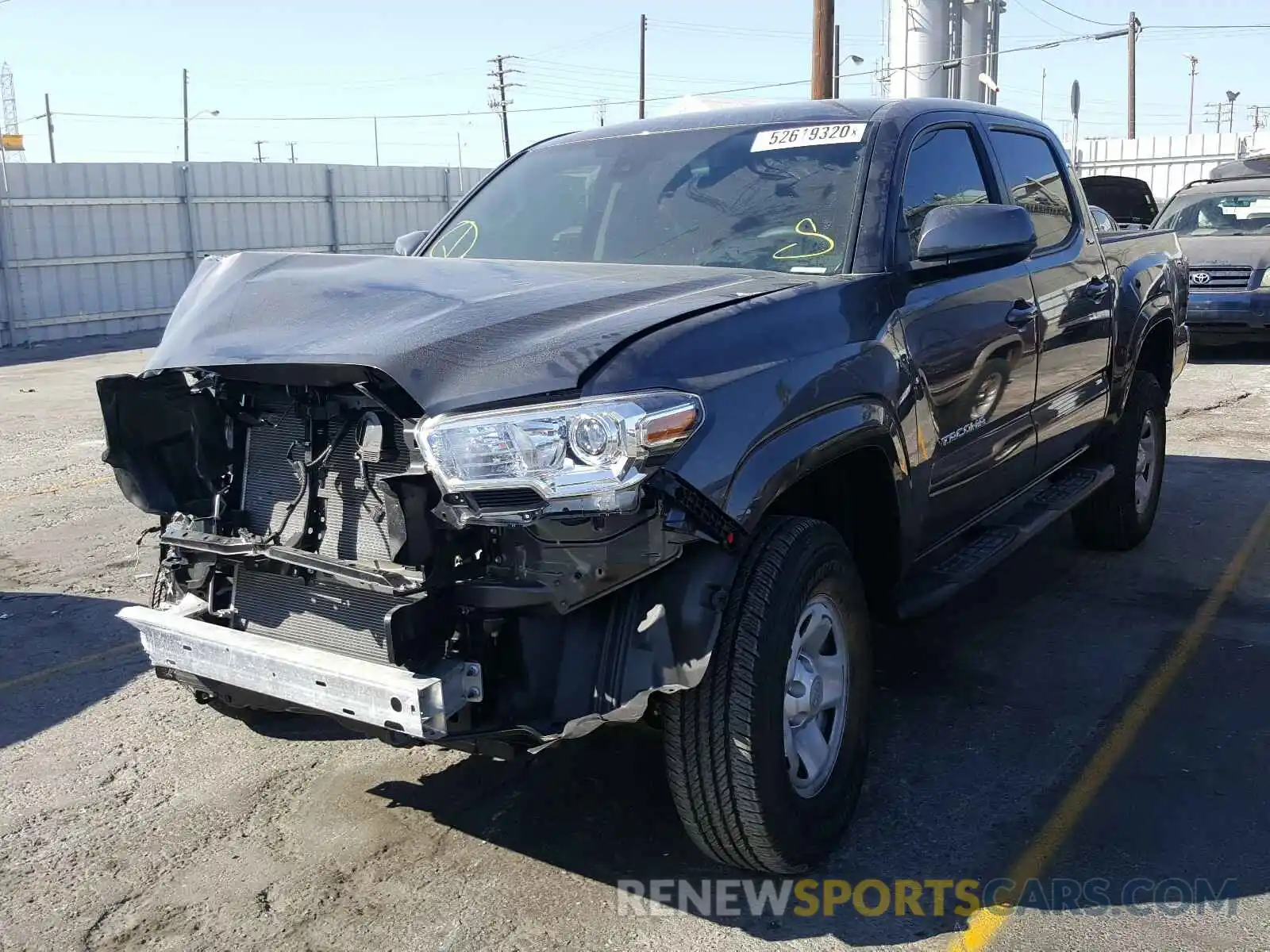 2 Photograph of a damaged car 5TFAX5GN1LX184357 TOYOTA TACOMA 2020