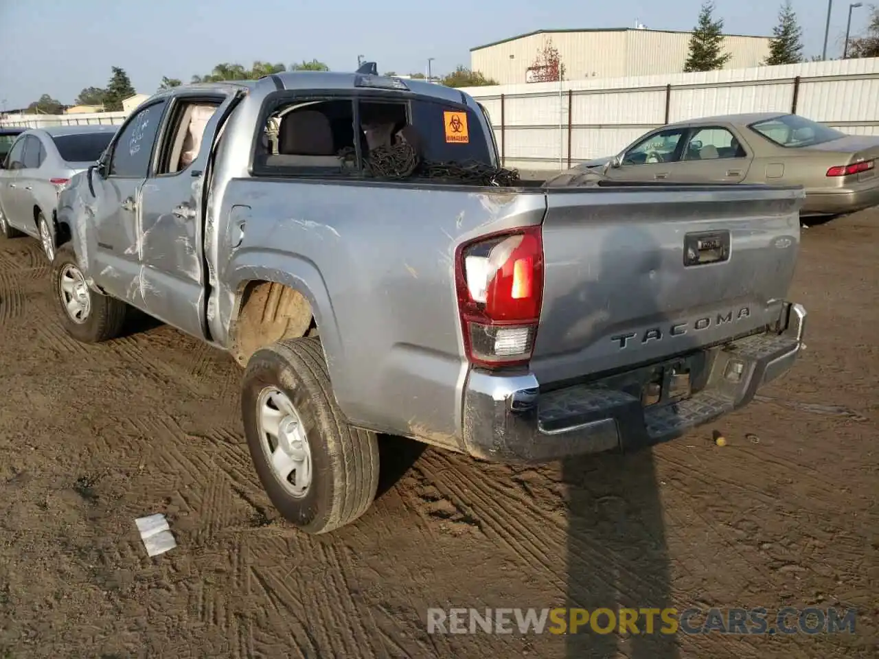 3 Photograph of a damaged car 5TFAX5GN1LX184682 TOYOTA TACOMA 2020