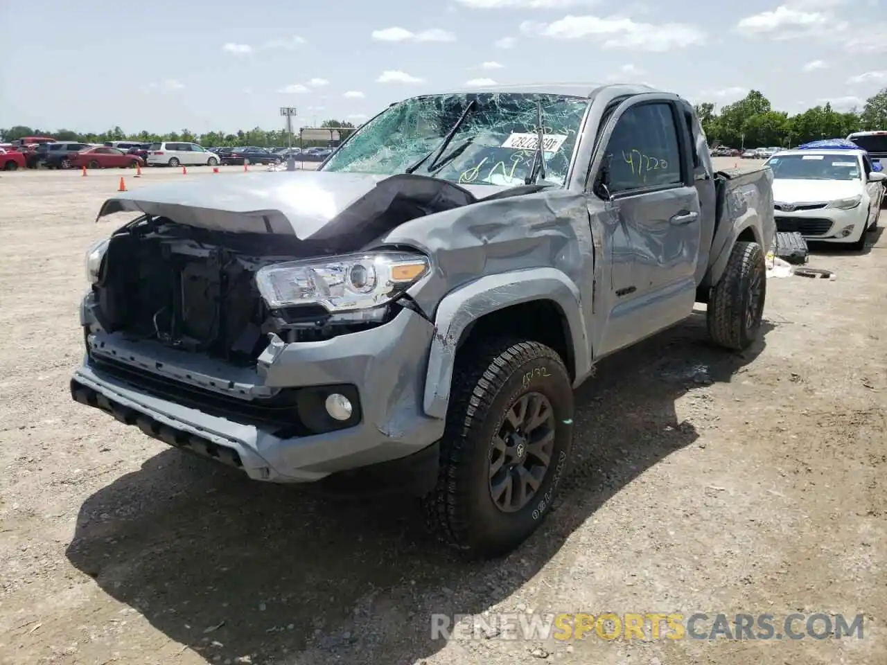 2 Photograph of a damaged car 5TFAX5GN1LX185007 TOYOTA TACOMA 2020