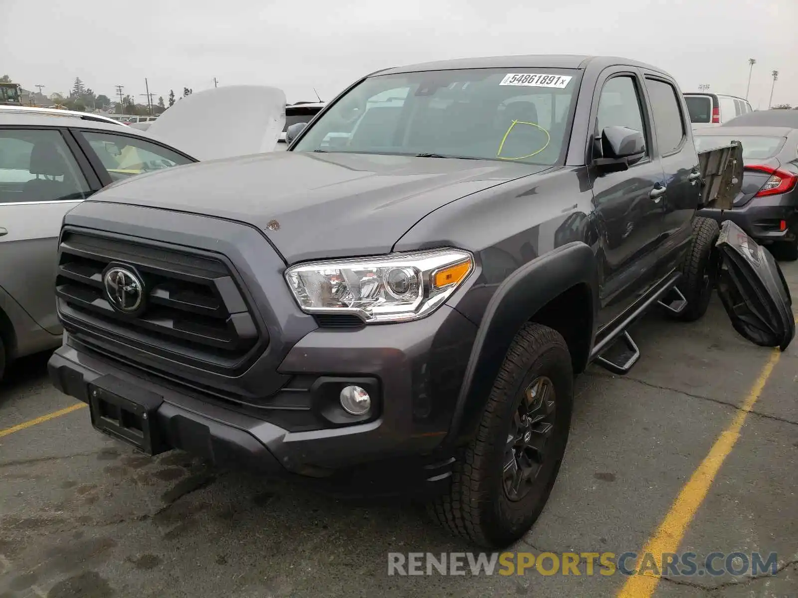 2 Photograph of a damaged car 5TFAX5GN2LX171276 TOYOTA TACOMA 2020