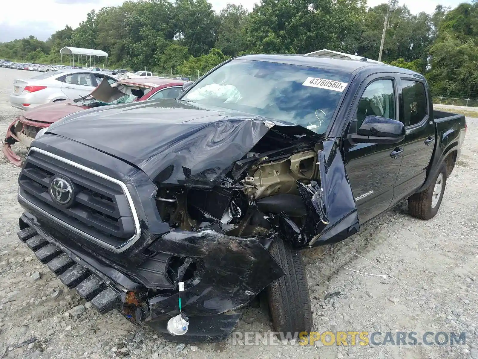 2 Photograph of a damaged car 5TFAX5GN2LX172833 TOYOTA TACOMA 2020