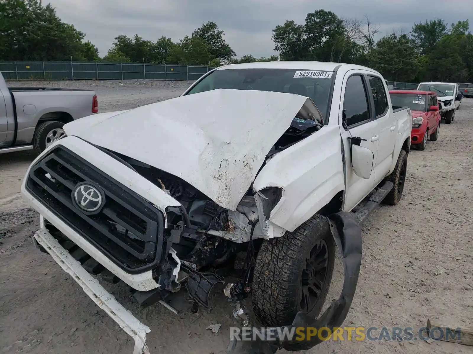 2 Photograph of a damaged car 5TFAX5GN2LX176185 TOYOTA TACOMA 2020