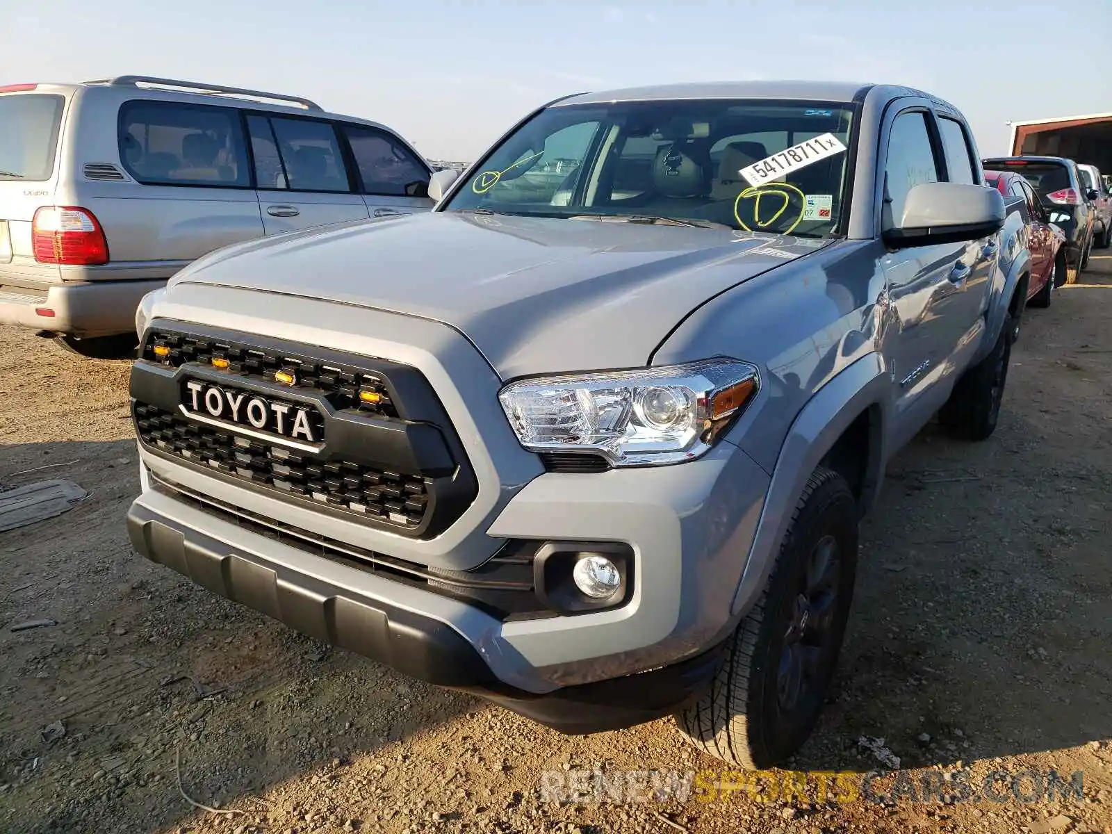 2 Photograph of a damaged car 5TFAX5GN2LX184853 TOYOTA TACOMA 2020