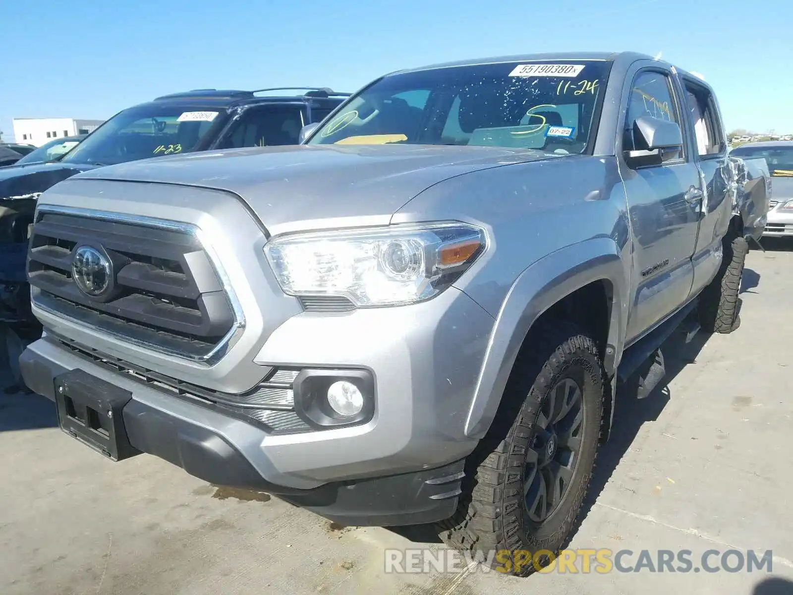 2 Photograph of a damaged car 5TFAX5GN2LX185596 TOYOTA TACOMA 2020