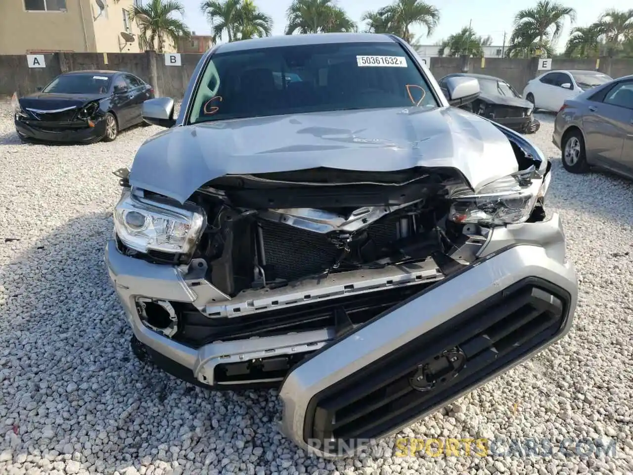 9 Photograph of a damaged car 5TFAX5GN2LX185811 TOYOTA TACOMA 2020