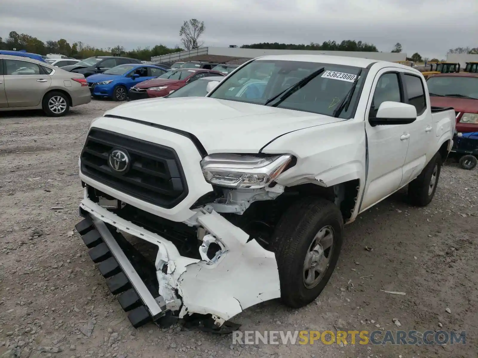 2 Photograph of a damaged car 5TFAX5GN3LX166006 TOYOTA TACOMA 2020