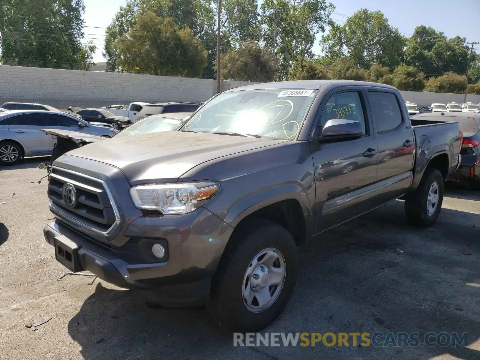 2 Photograph of a damaged car 5TFAX5GN3LX168421 TOYOTA TACOMA 2020