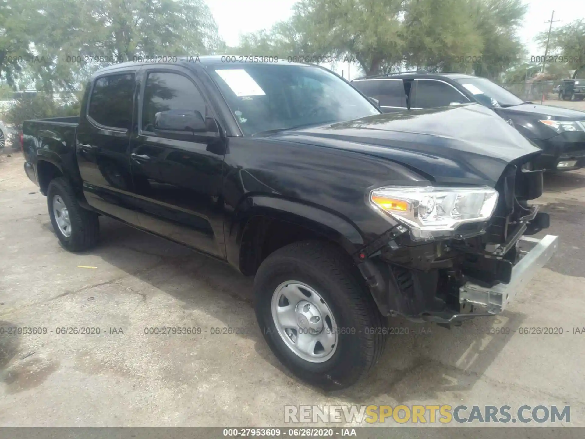 1 Photograph of a damaged car 5TFAX5GN3LX169651 TOYOTA TACOMA 2020