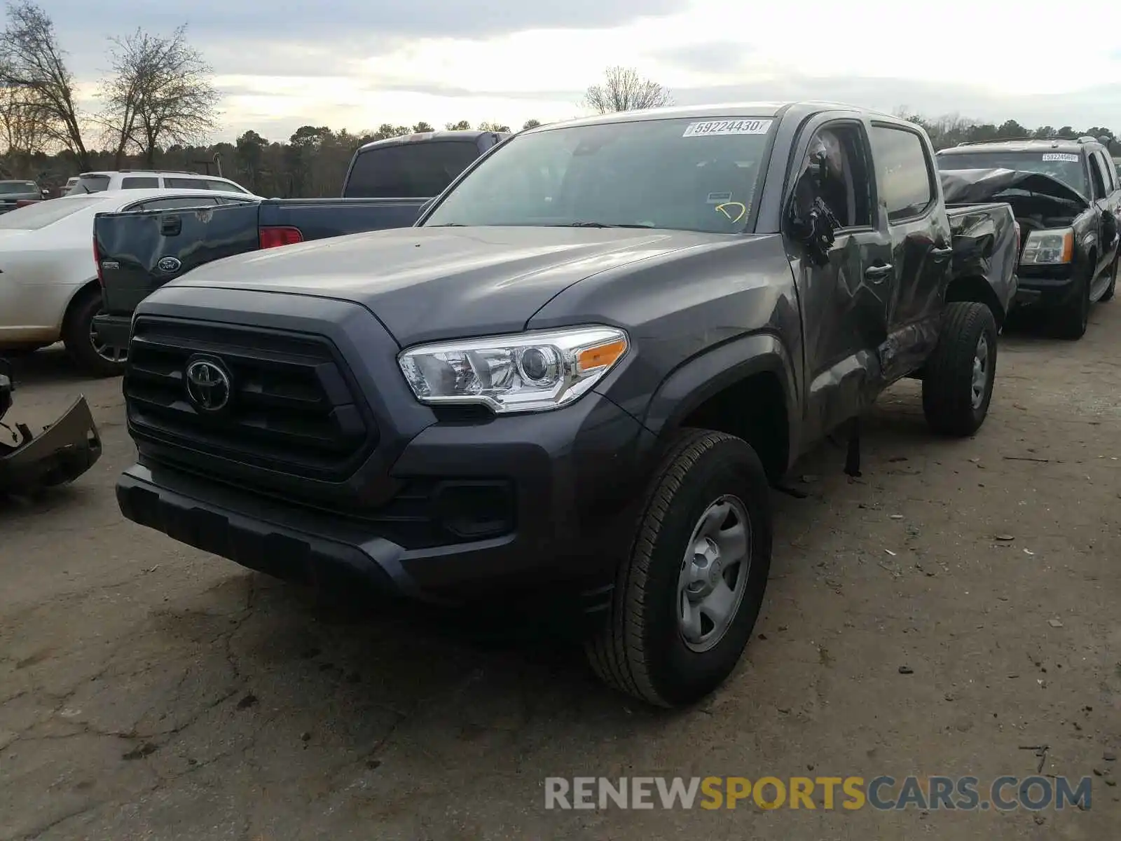 2 Photograph of a damaged car 5TFAX5GN3LX171366 TOYOTA TACOMA 2020