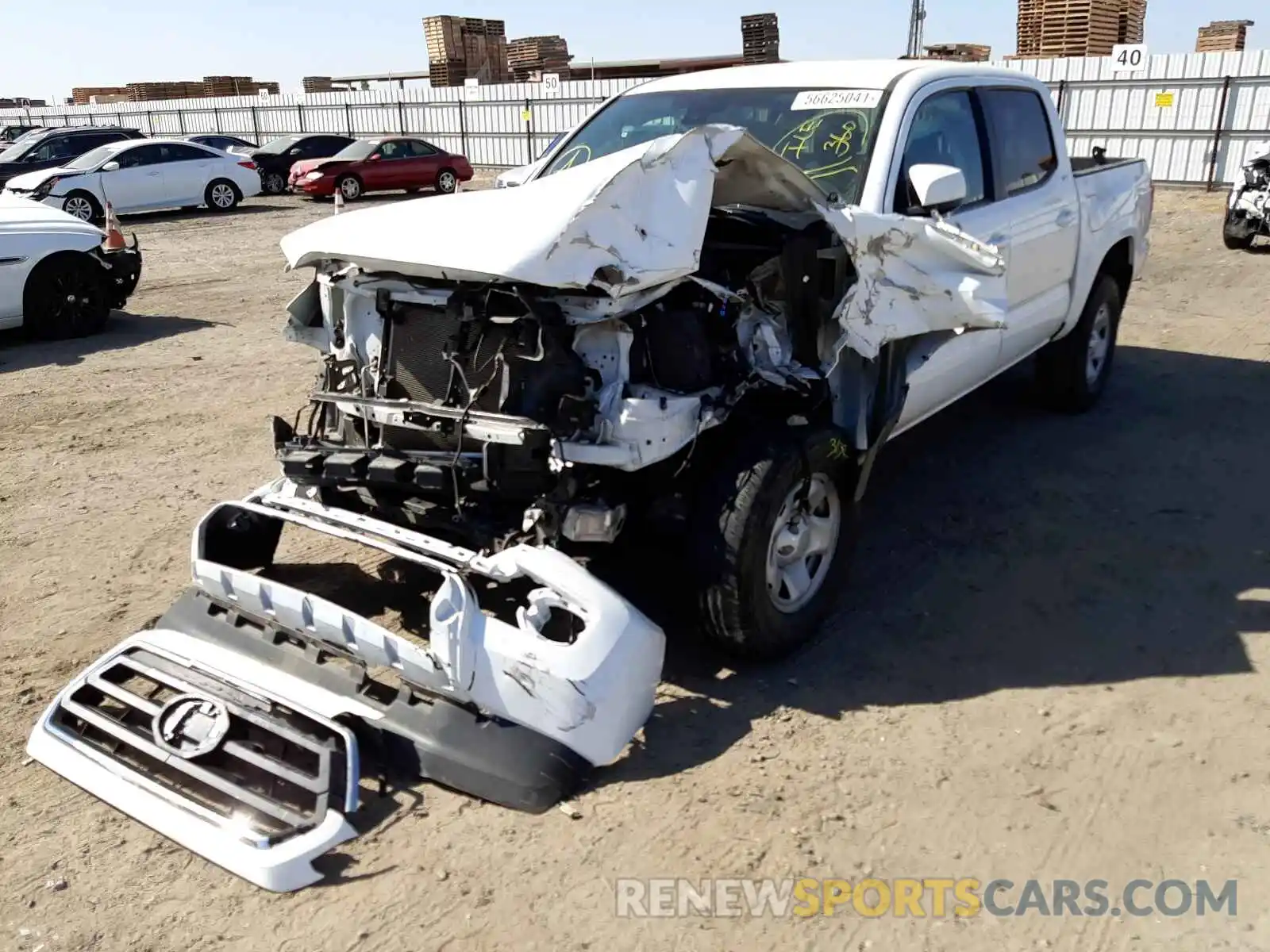 2 Photograph of a damaged car 5TFAX5GN3LX175806 TOYOTA TACOMA 2020