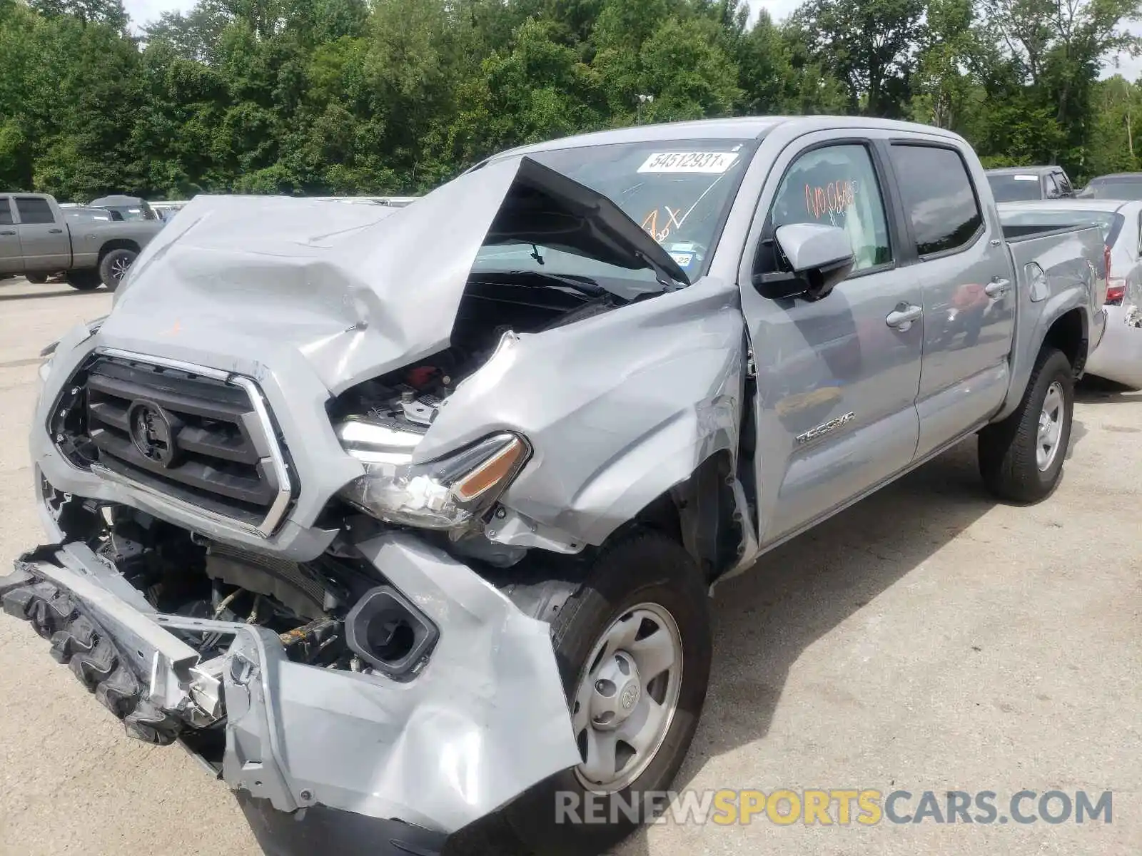 2 Photograph of a damaged car 5TFAX5GN3LX177331 TOYOTA TACOMA 2020