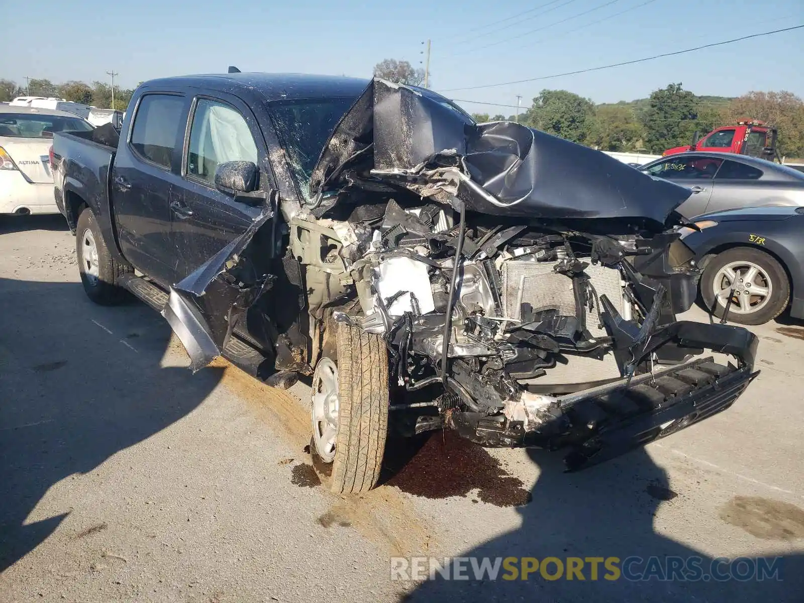 1 Photograph of a damaged car 5TFAX5GN3LX178687 TOYOTA TACOMA 2020