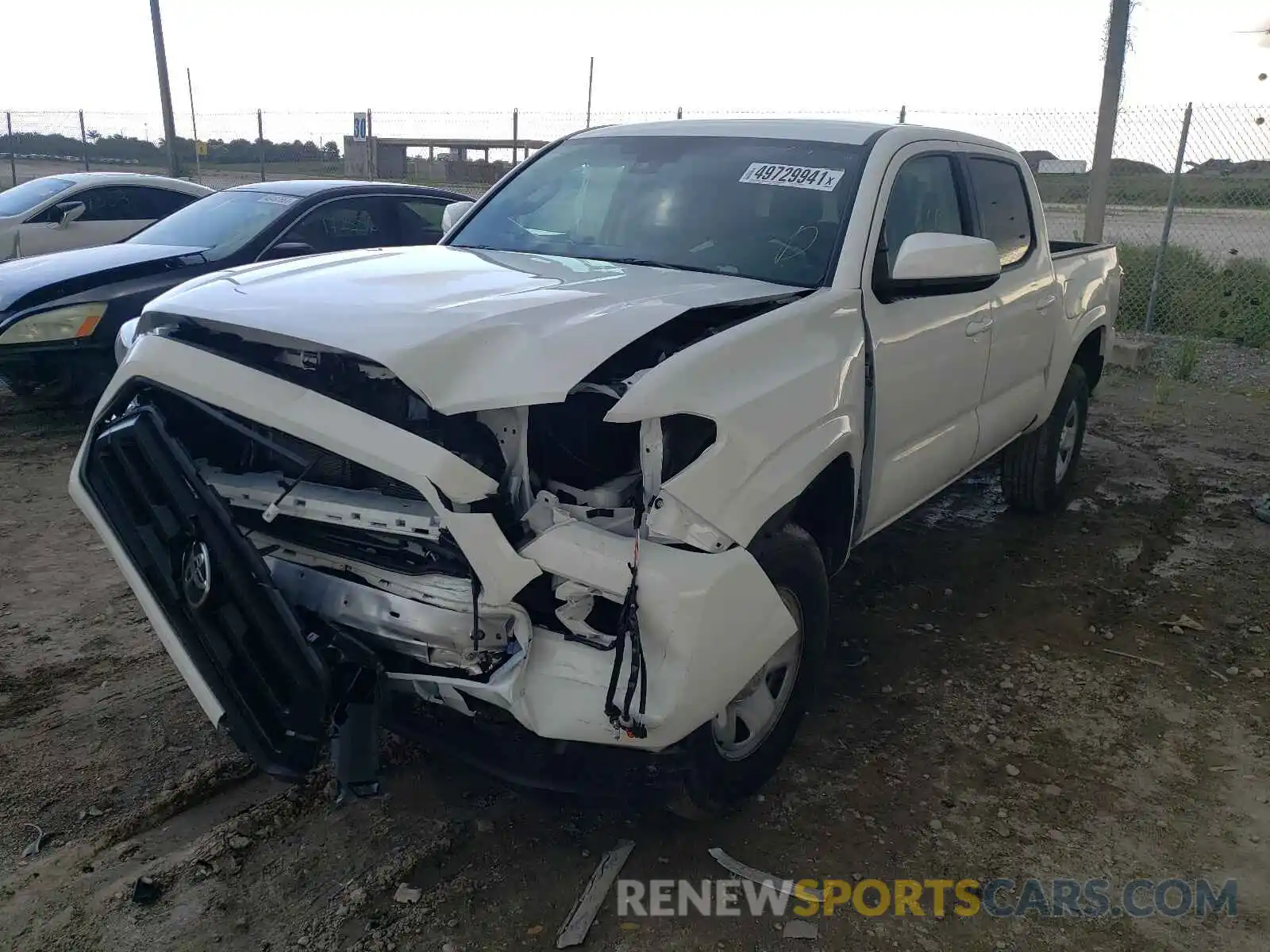 2 Photograph of a damaged car 5TFAX5GN3LX186529 TOYOTA TACOMA 2020