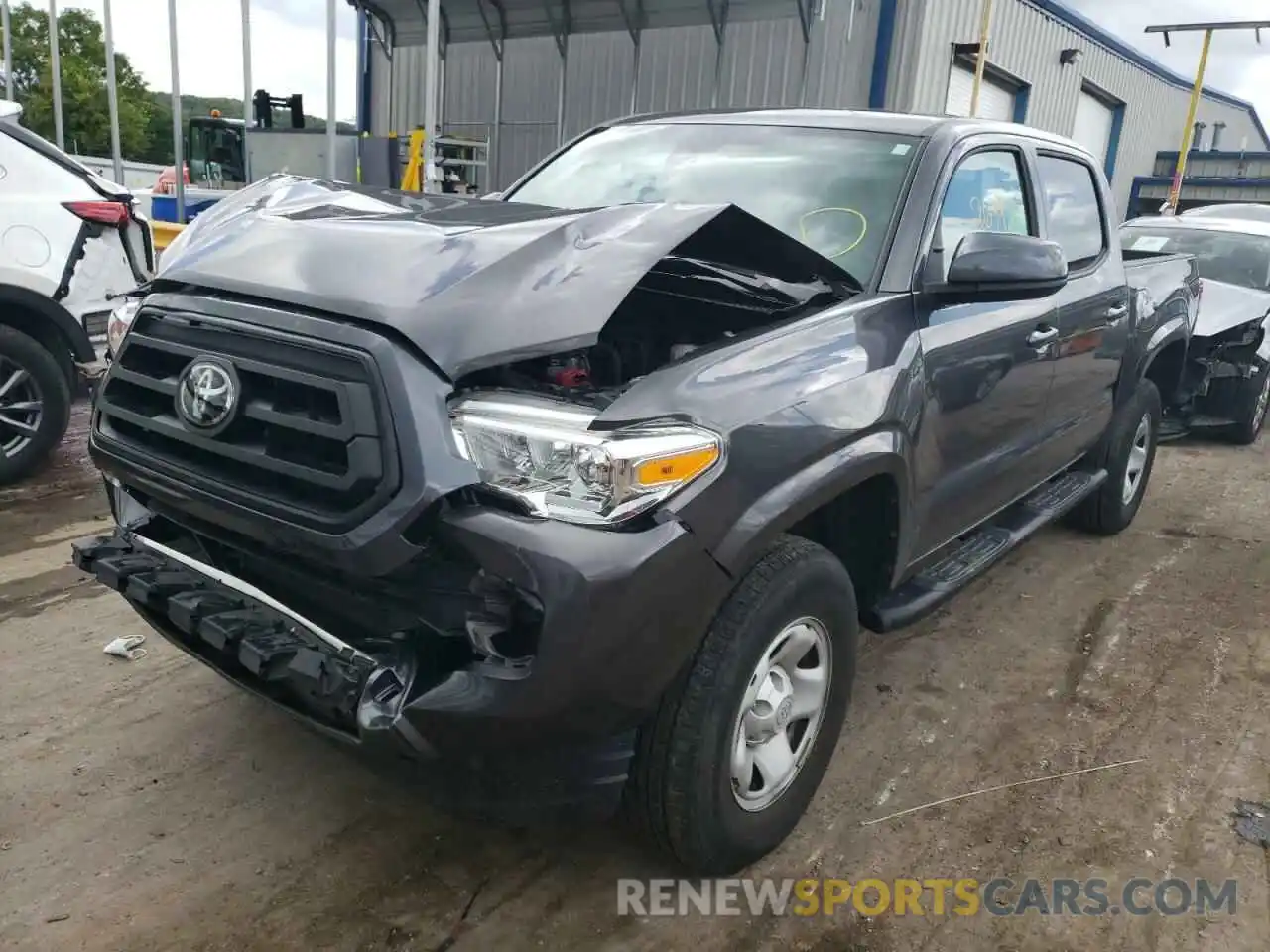 2 Photograph of a damaged car 5TFAX5GN4LX166760 TOYOTA TACOMA 2020