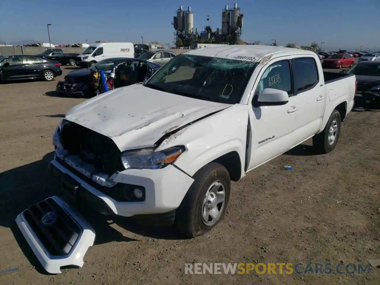 2 Photograph of a damaged car 5TFAX5GN4LX169013 TOYOTA TACOMA 2020