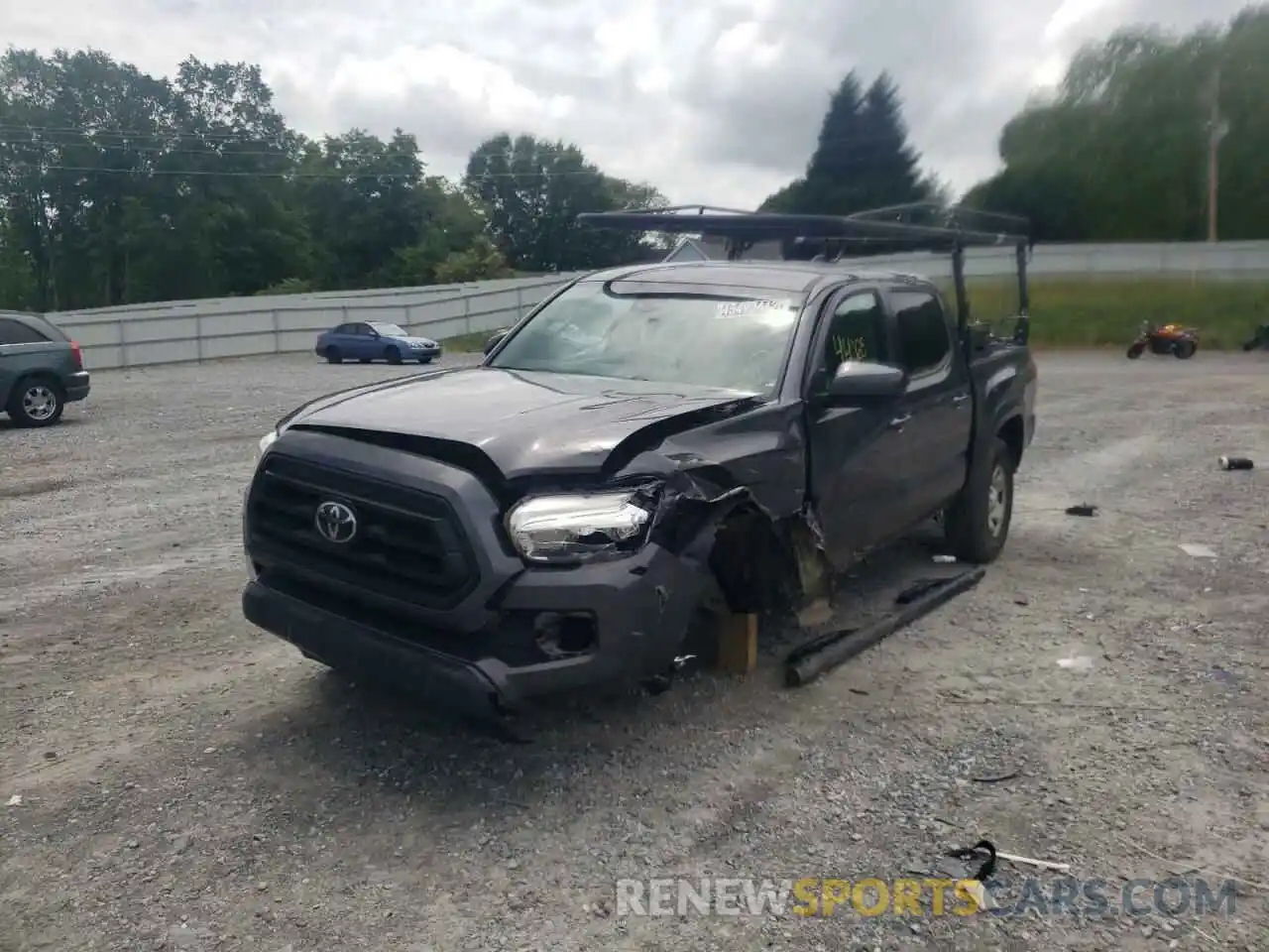 2 Photograph of a damaged car 5TFAX5GN4LX170727 TOYOTA TACOMA 2020