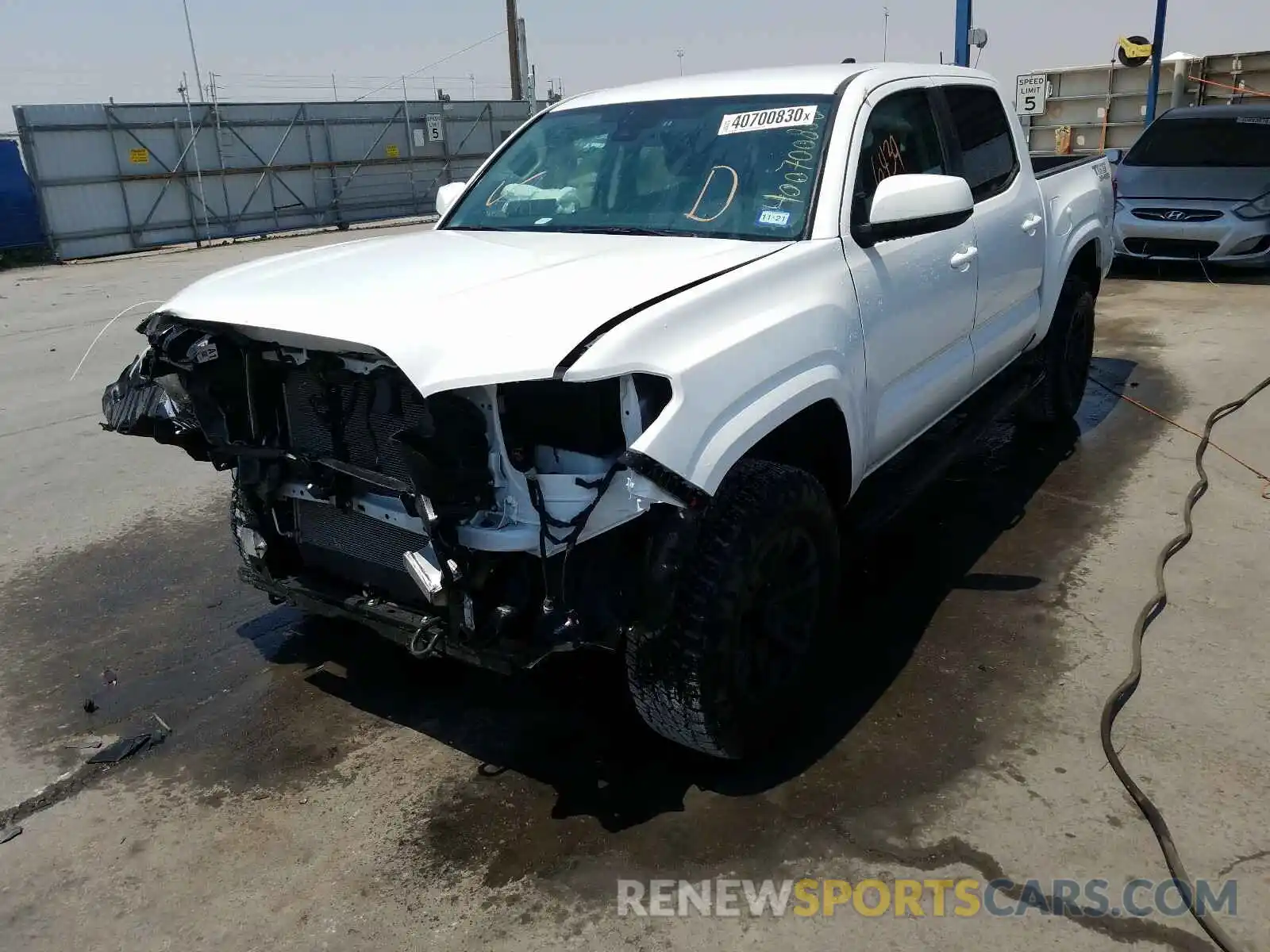 2 Photograph of a damaged car 5TFAX5GN4LX170940 TOYOTA TACOMA 2020