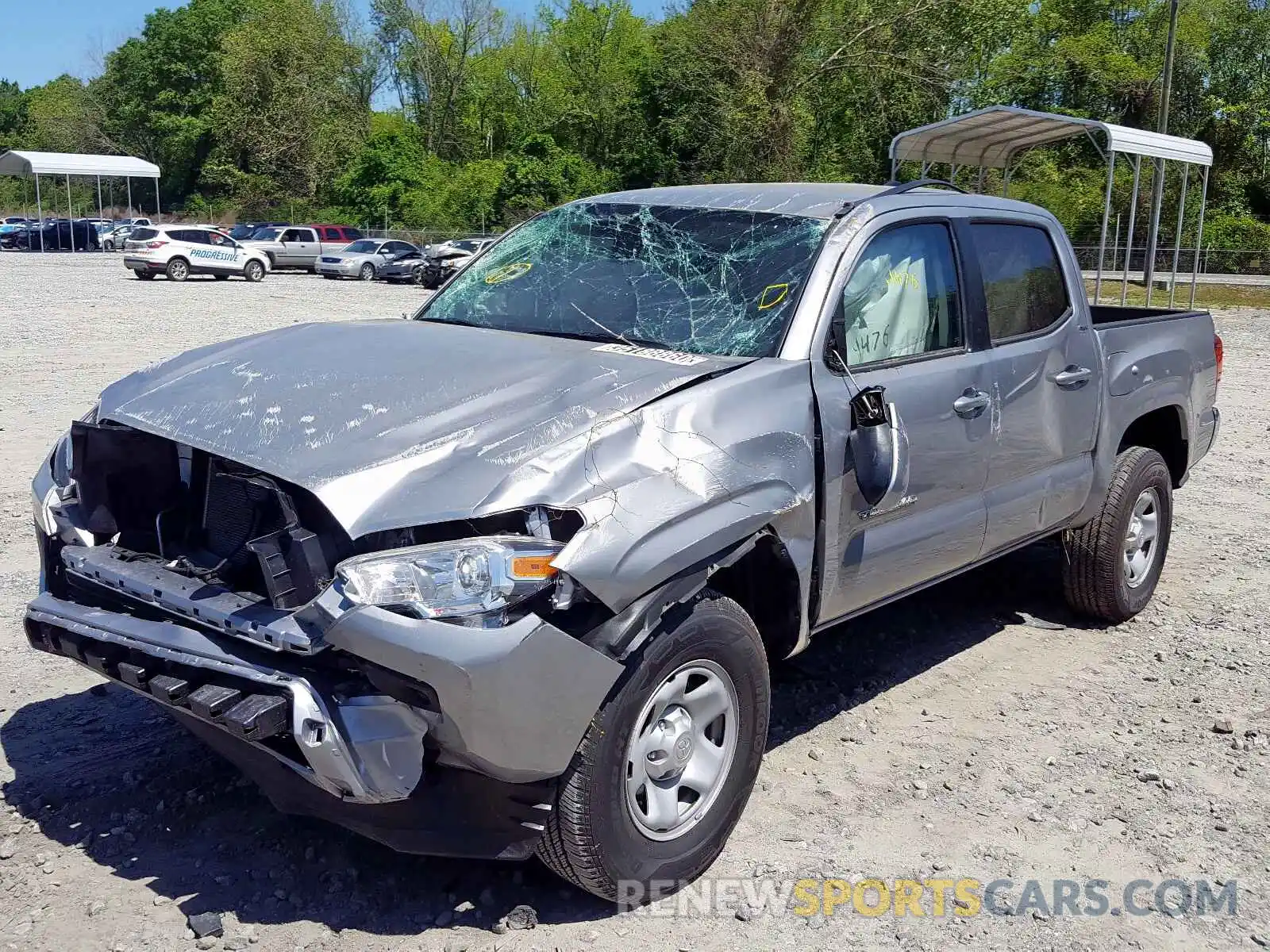 2 Photograph of a damaged car 5TFAX5GN4LX172994 TOYOTA TACOMA 2020