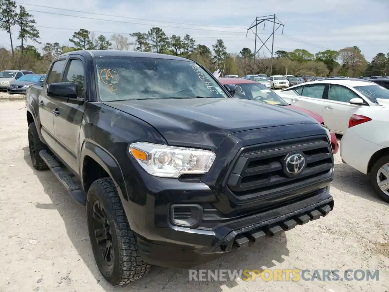 1 Photograph of a damaged car 5TFAX5GN4LX176172 TOYOTA TACOMA 2020