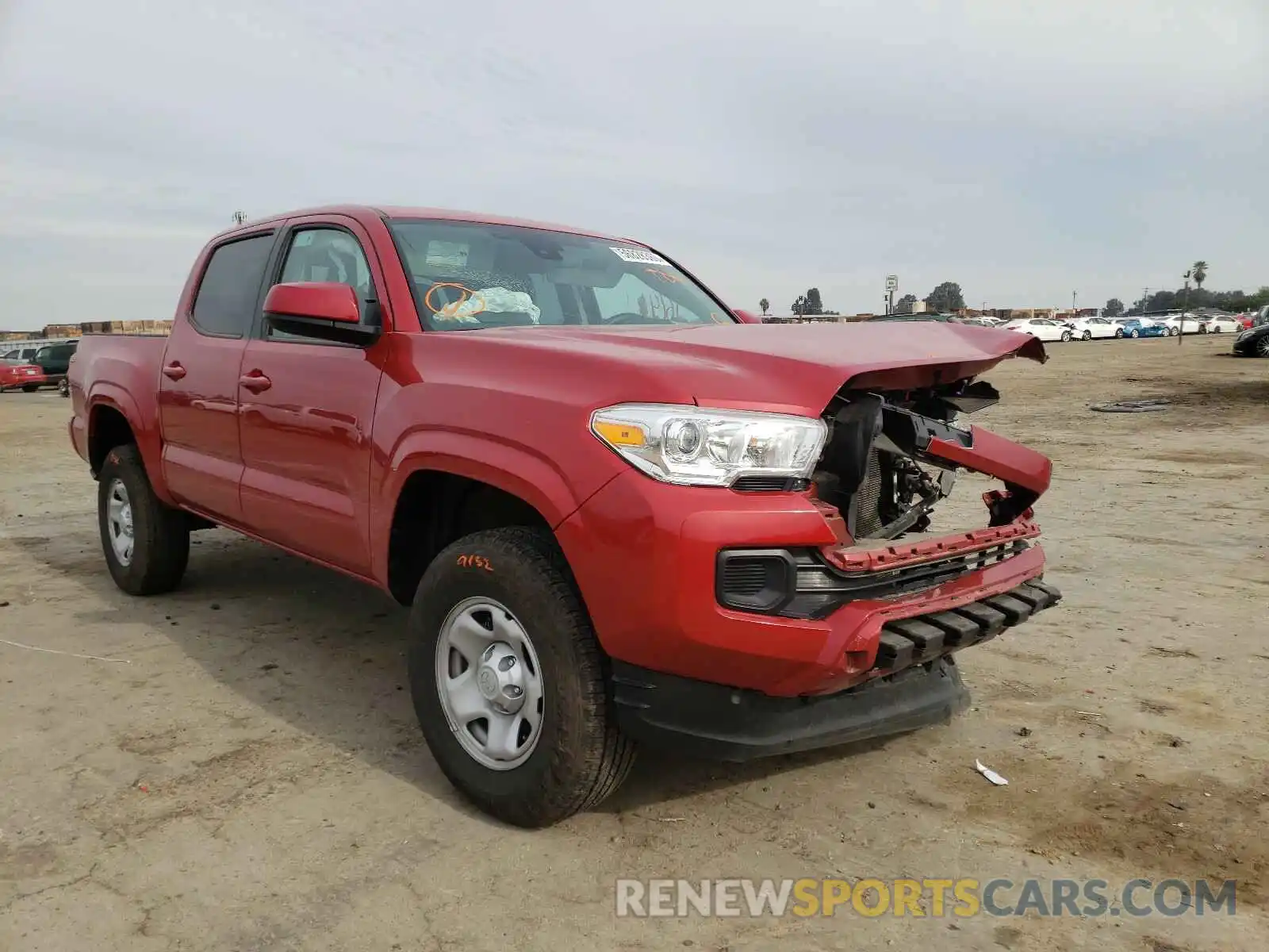 1 Photograph of a damaged car 5TFAX5GN4LX179623 TOYOTA TACOMA 2020