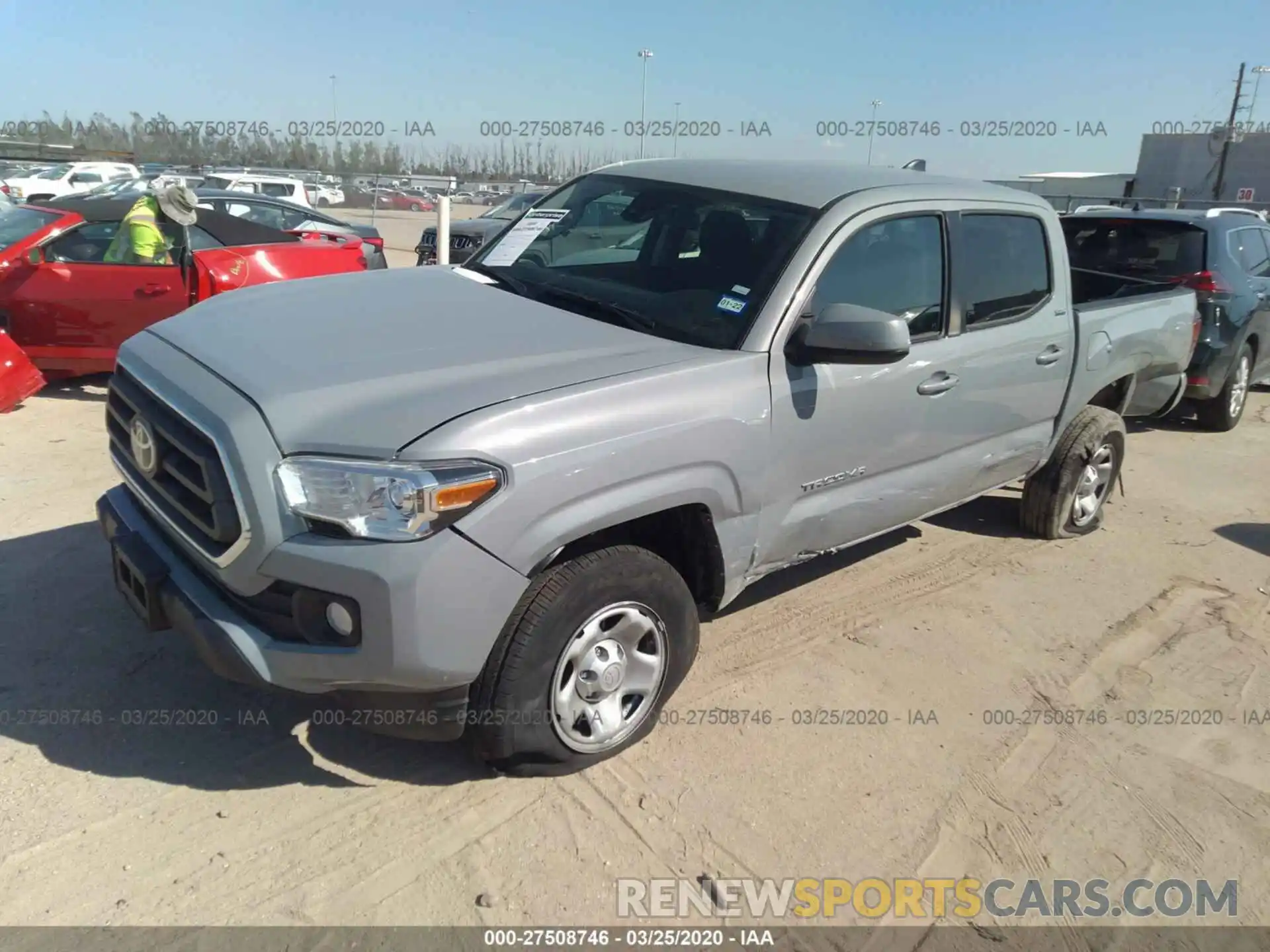 2 Photograph of a damaged car 5TFAX5GN4LX179721 TOYOTA TACOMA 2020