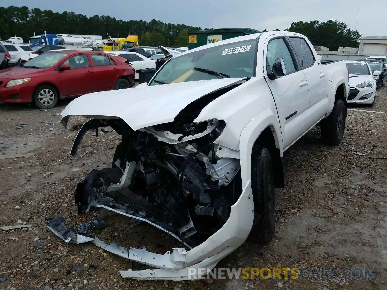 2 Photograph of a damaged car 5TFAX5GN4LX183039 TOYOTA TACOMA 2020