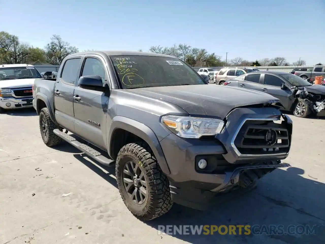 1 Photograph of a damaged car 5TFAX5GN4LX187463 TOYOTA TACOMA 2020